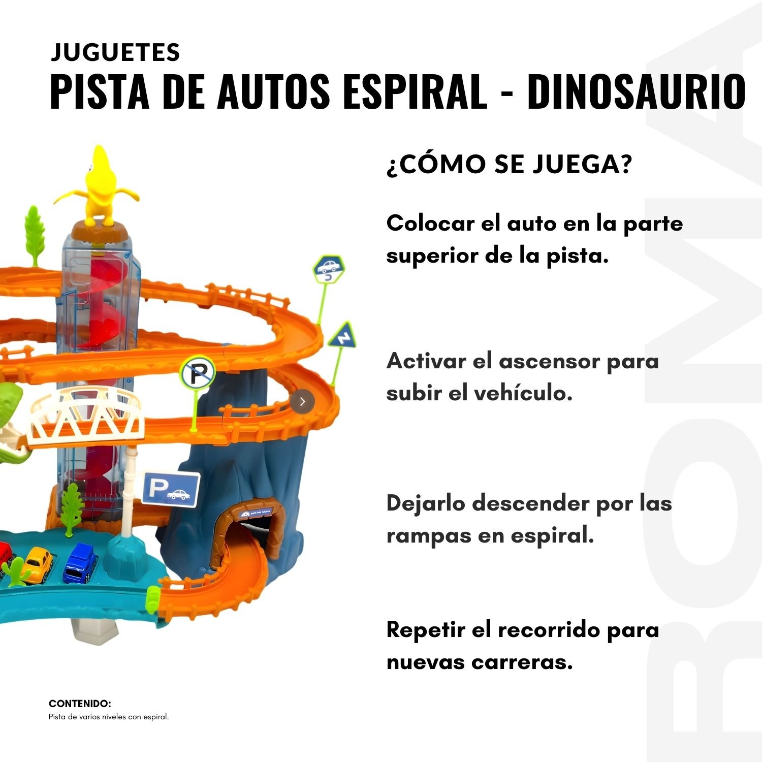 JUGUETE PISTA DE AUTOS ESPIRAL - 3