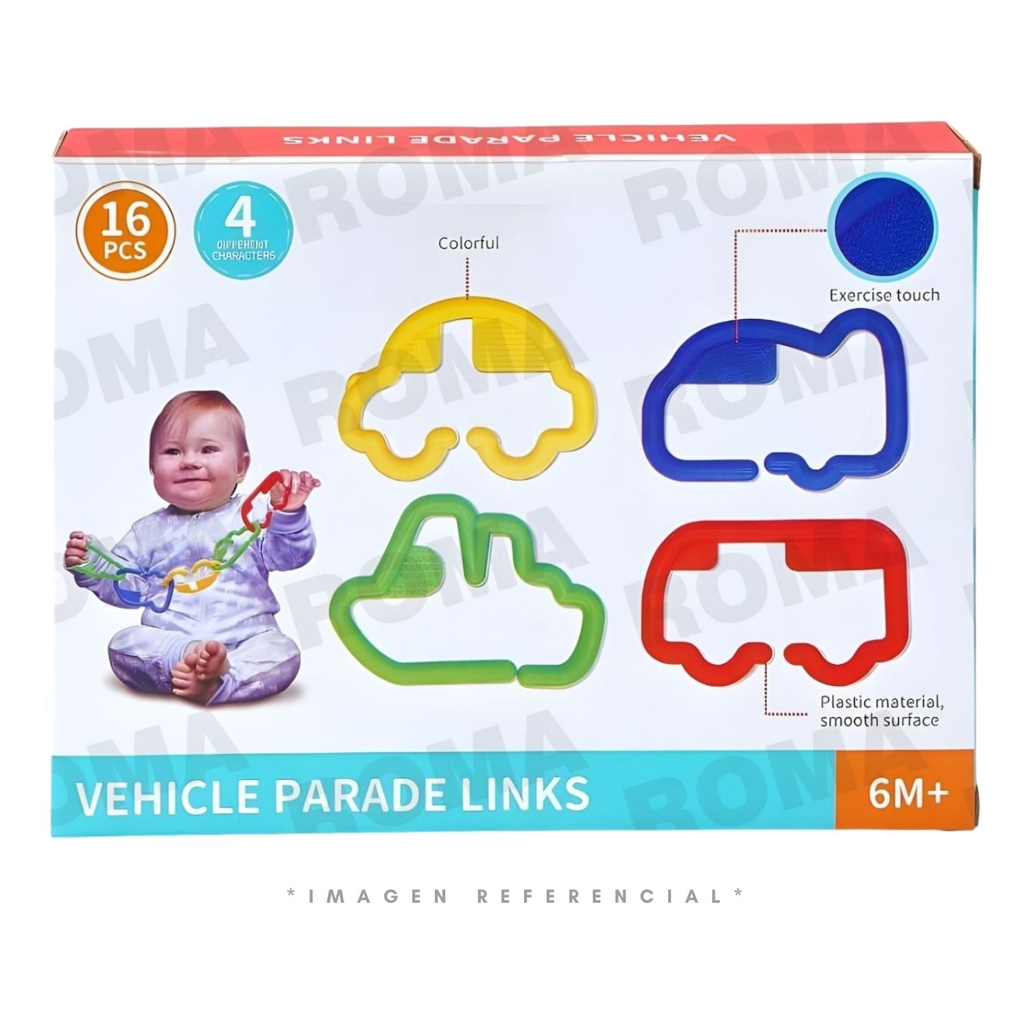 SET DE ARGOLLAS ESLABONES COLGANTES PARA BEBÉS - 1