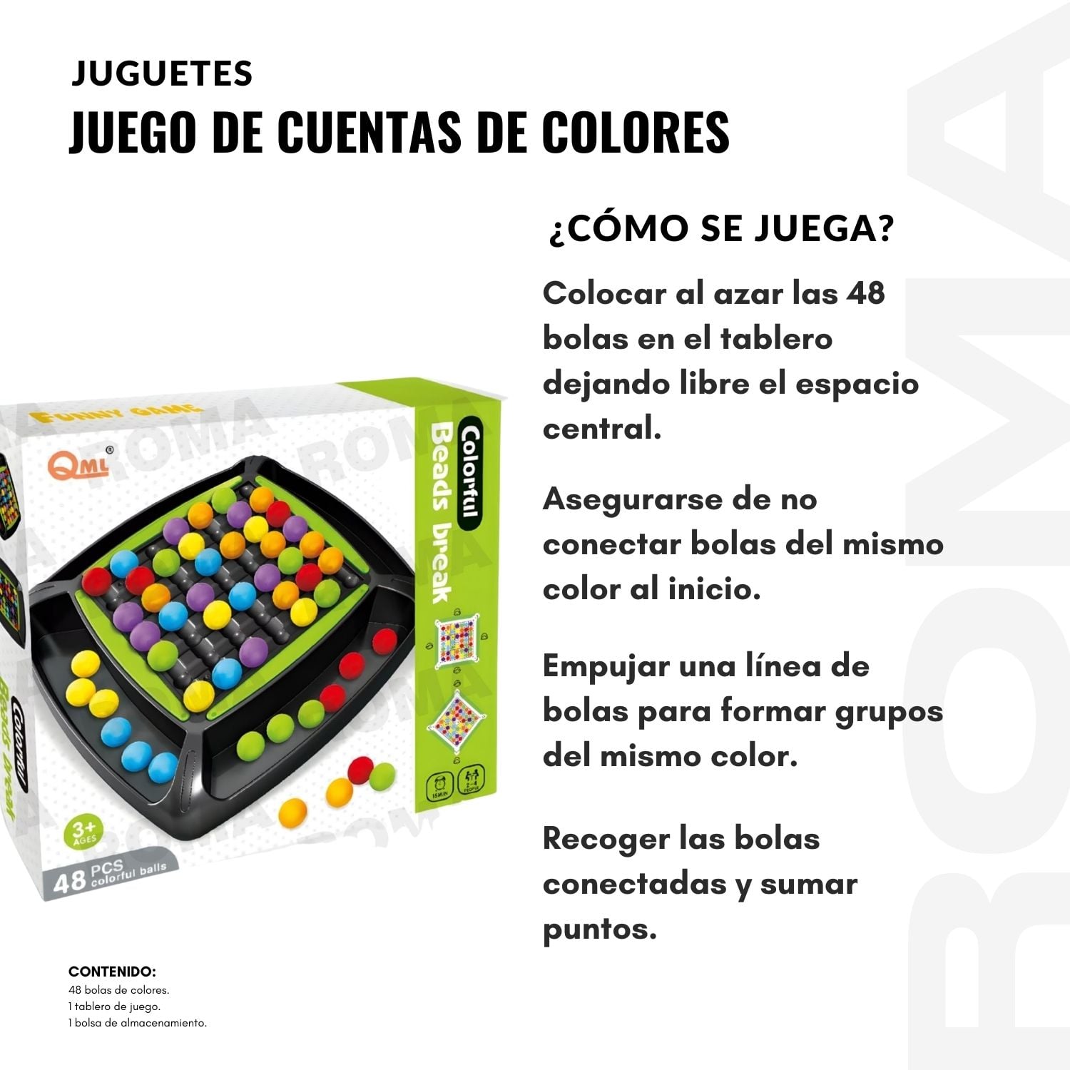 JUEGO DE CUENTAS DE COLORES - 3