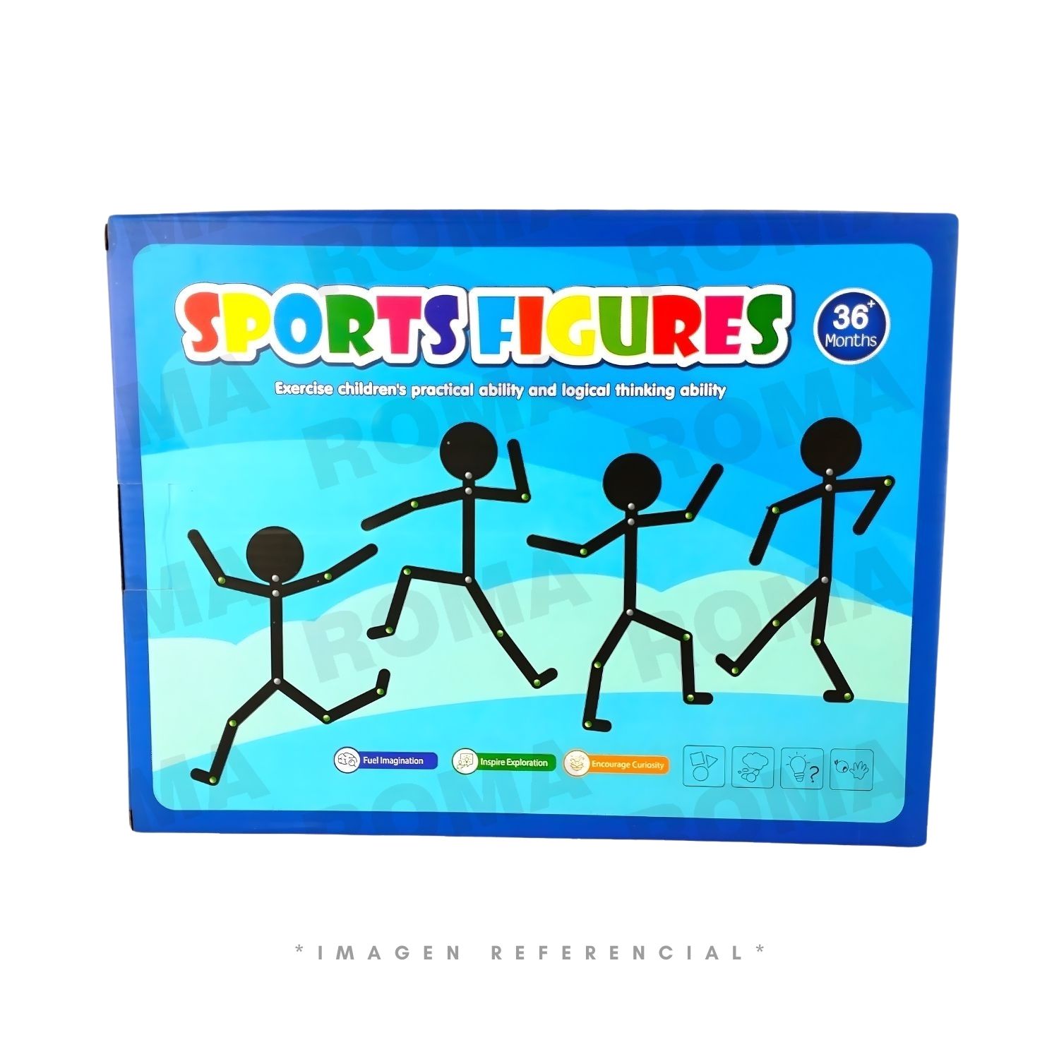 MUÑECO ARTICULADO CON TARJETAS - JUEGO DIDÁCTICO - 1