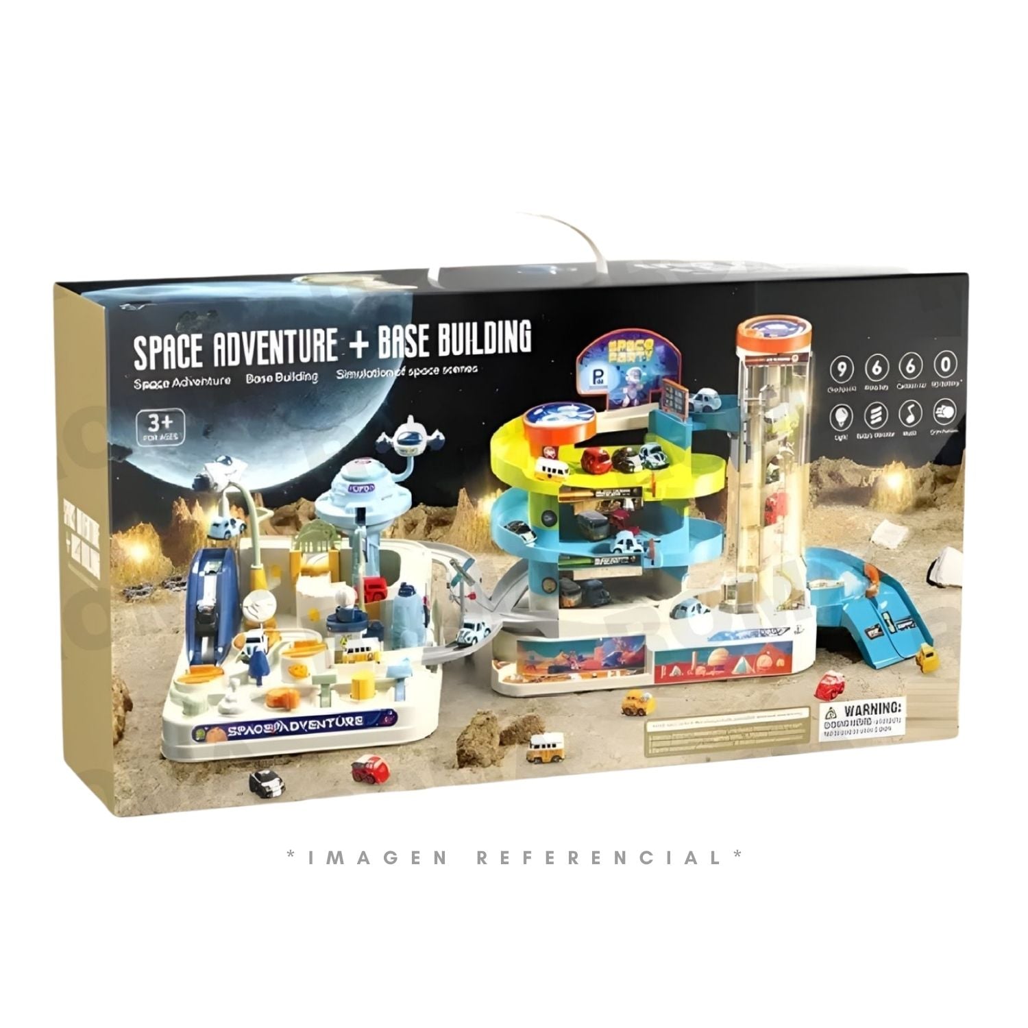 PISTA DOBLE DE AUTOS ASTRONAUTA PARA NIÑOS - 1
