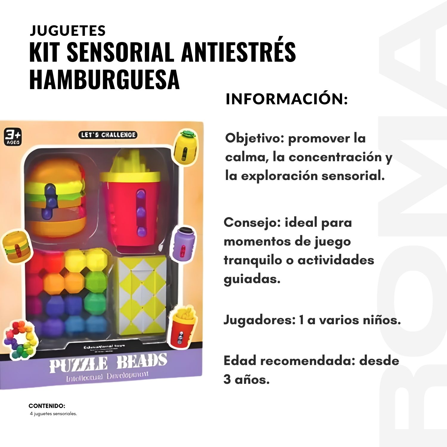 KIT SENSORIAL ANTIESTRES X4 PIEZAS - 2