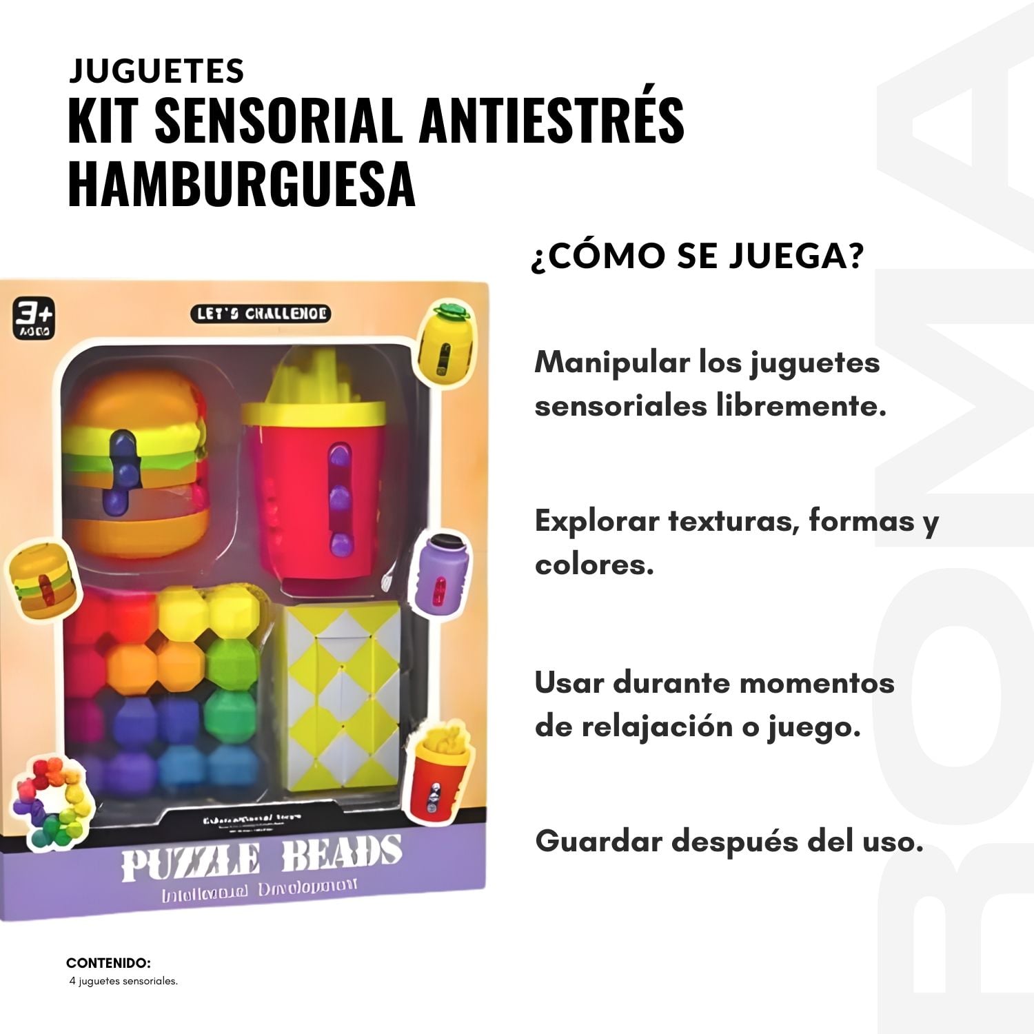 KIT SENSORIAL ANTIESTRES X4 PIEZAS - 3