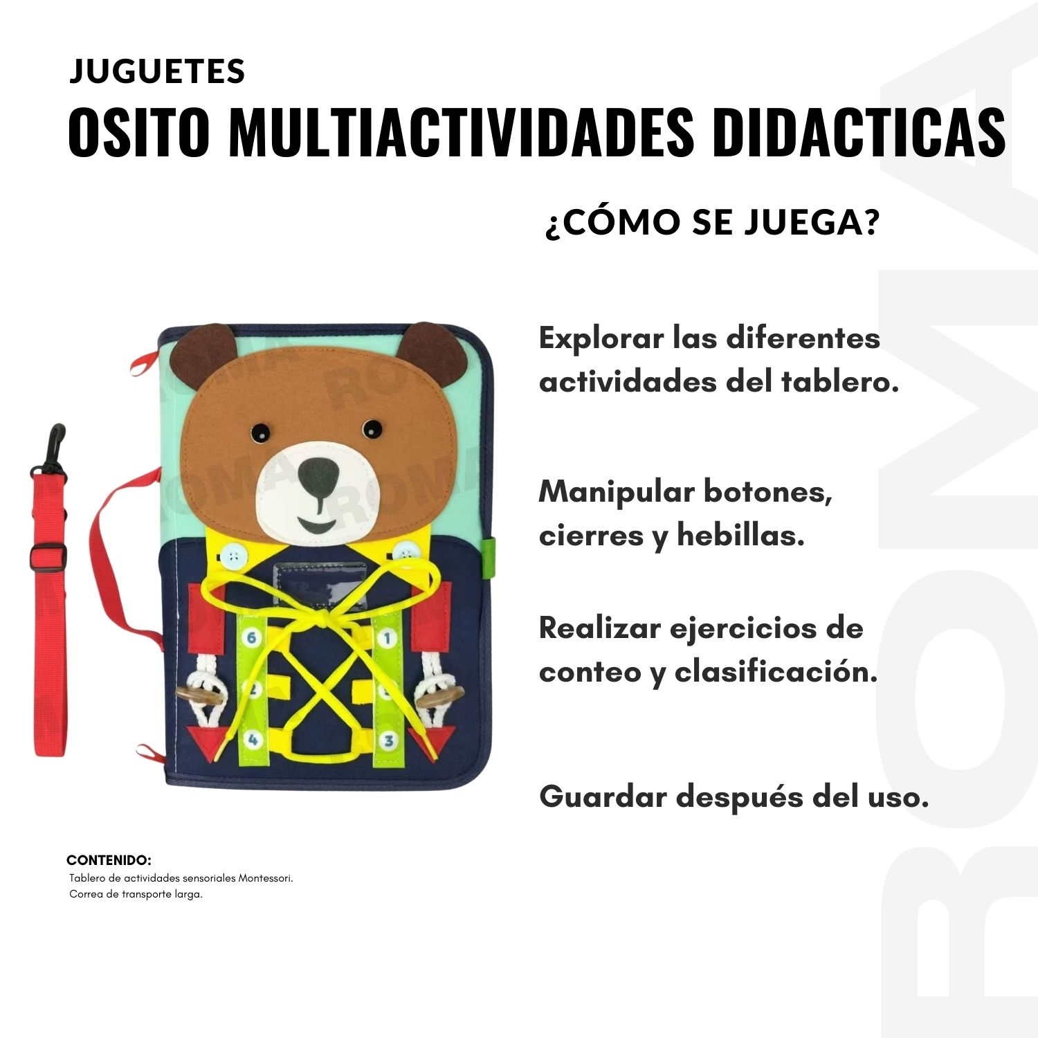OSITO MULTIACTIVIDADES DIDACTICAS DE FIELTRO - 3