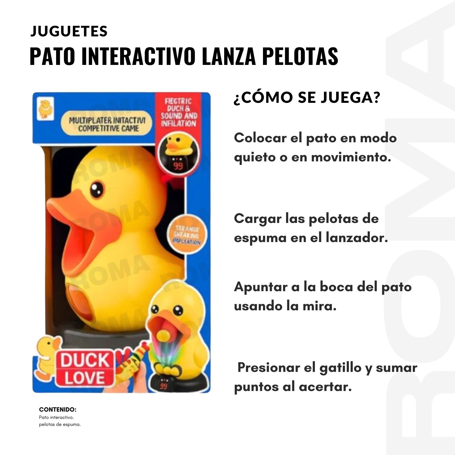 PATO BOCON LANZA PELOTAS - JUEGO DIDÁCTICO - 3