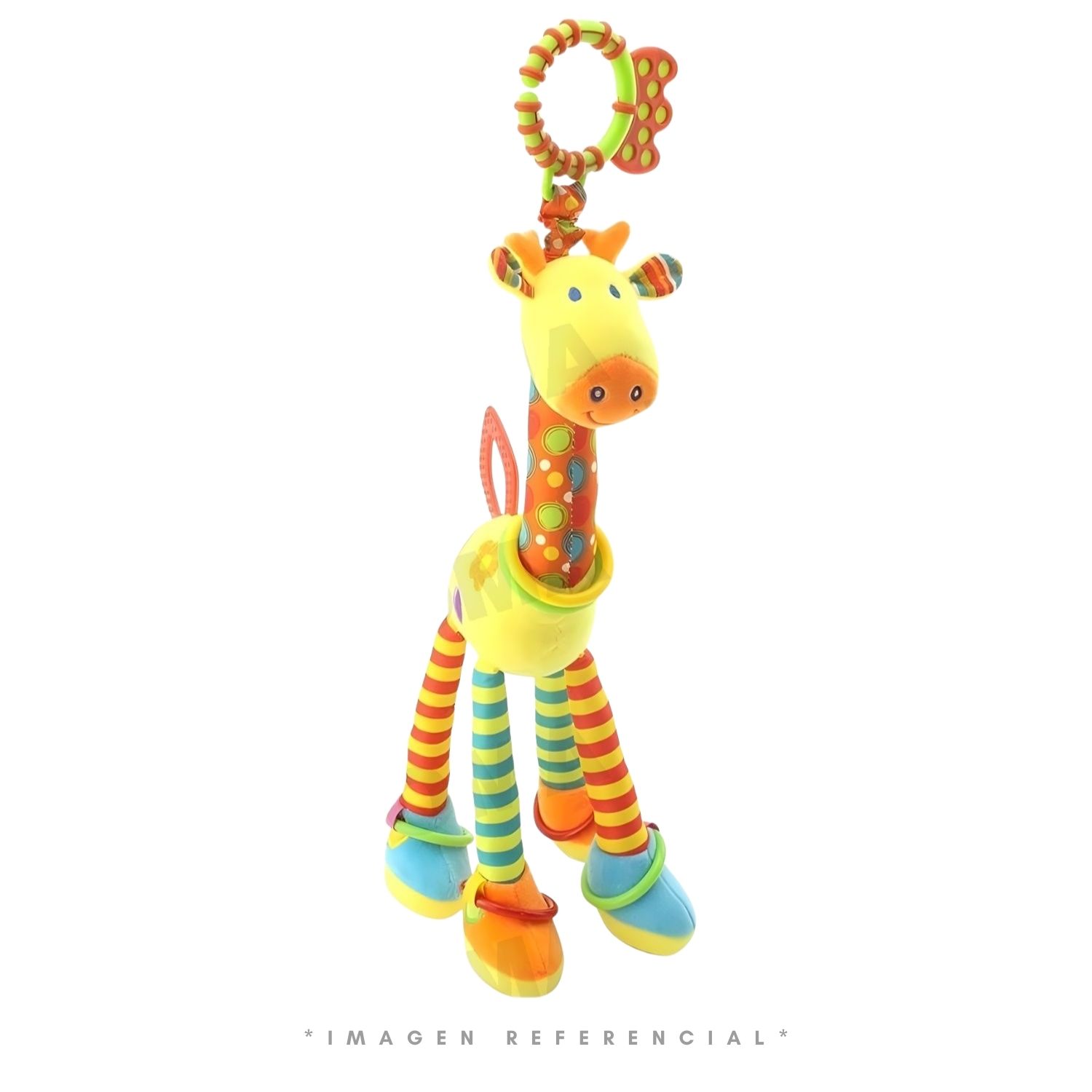 PELUCHE SENSORIAL DE JIRAFA PARA BEBÉ - 1