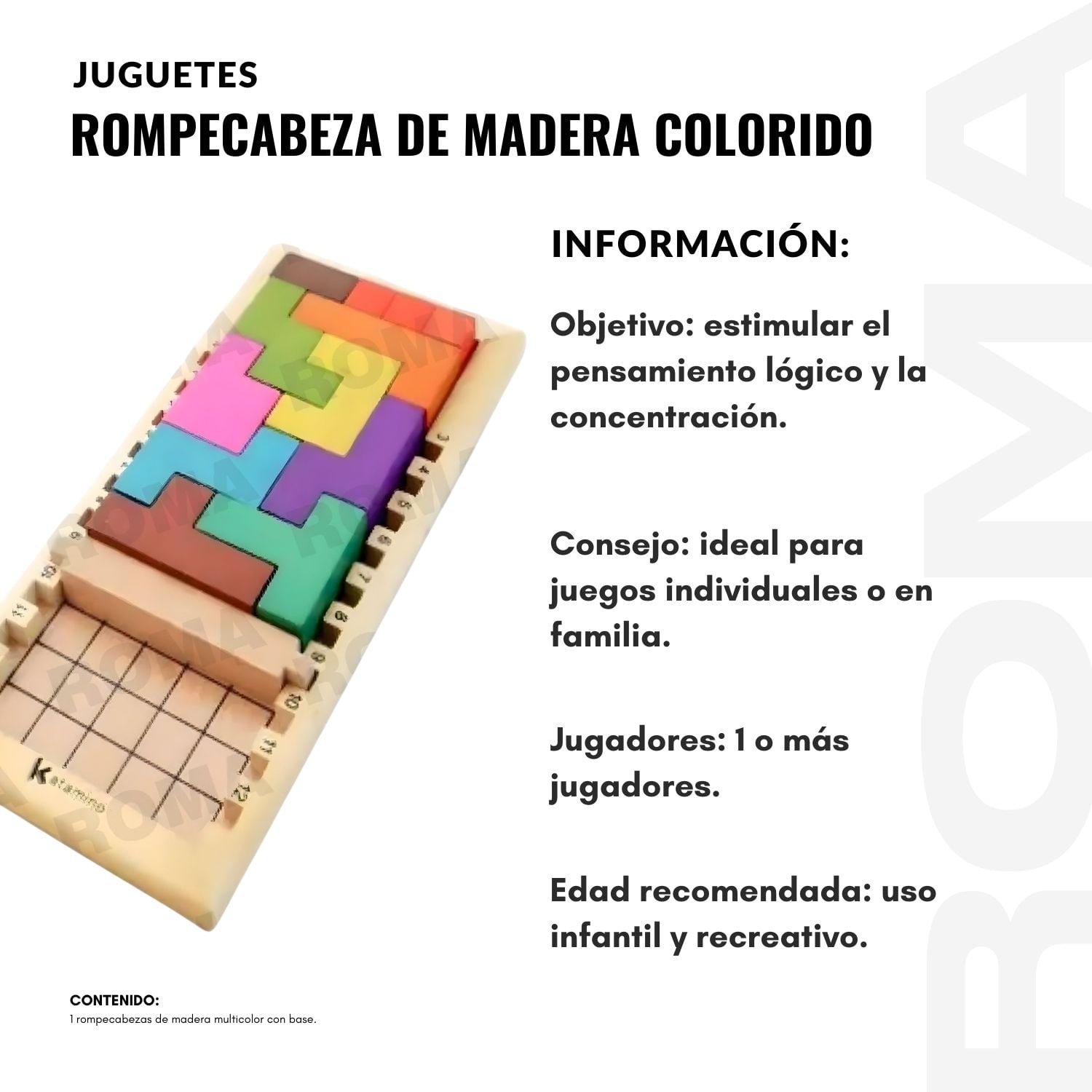 ROMPECABEZA DE MADERA KANTAMINO - 2