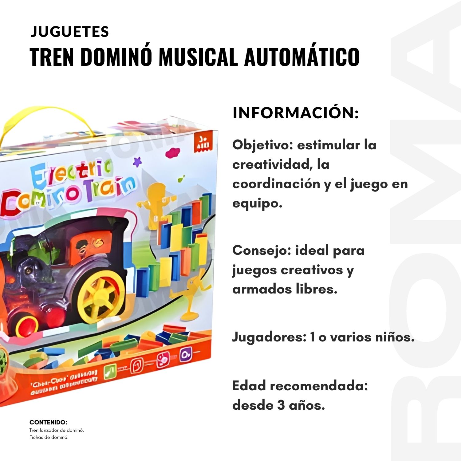 TREN DOMINÓ MUSICAL AUTOMÁTICO - 2