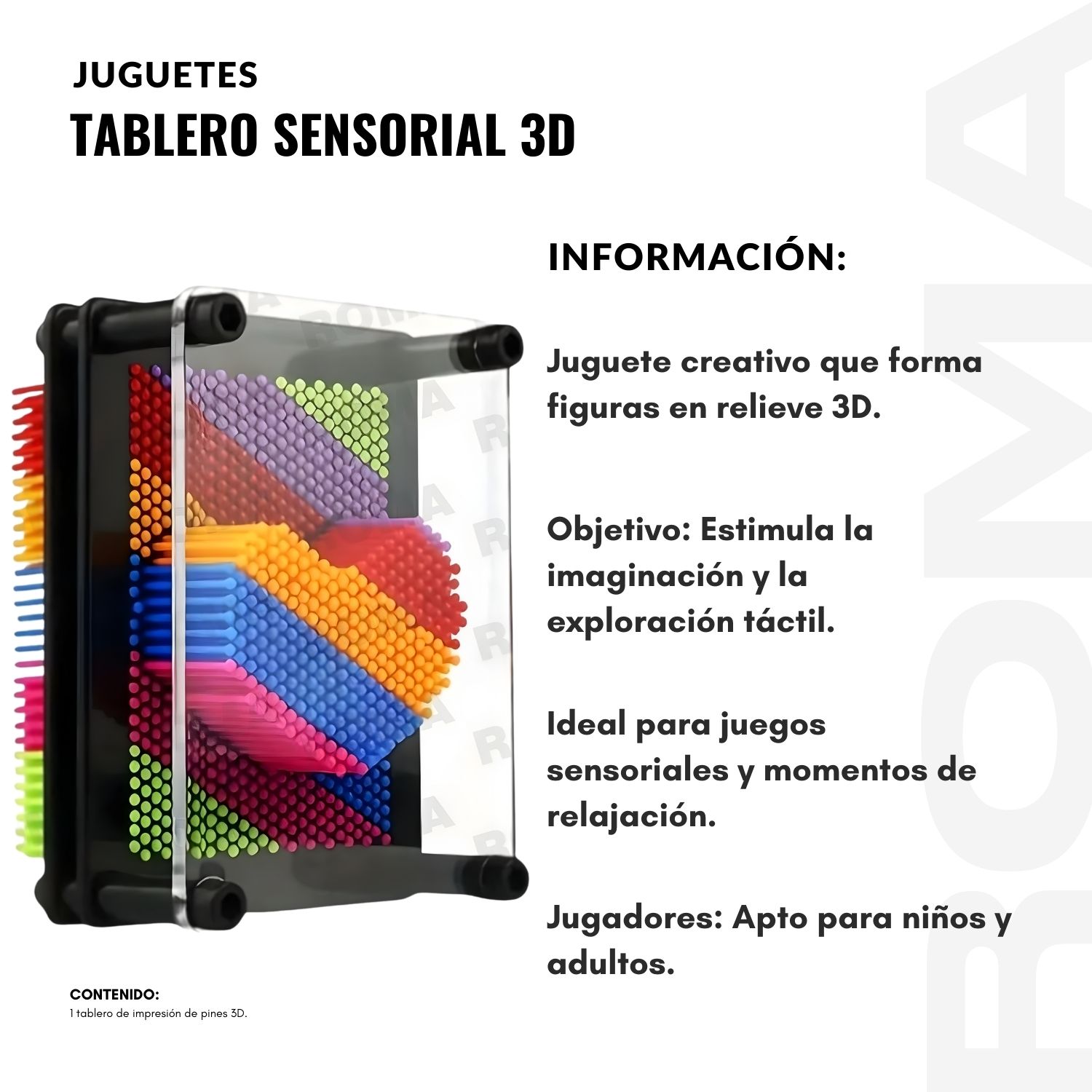 TABLERO SENSORIAL 3D - JUEGO DIDÁCTICO - 2