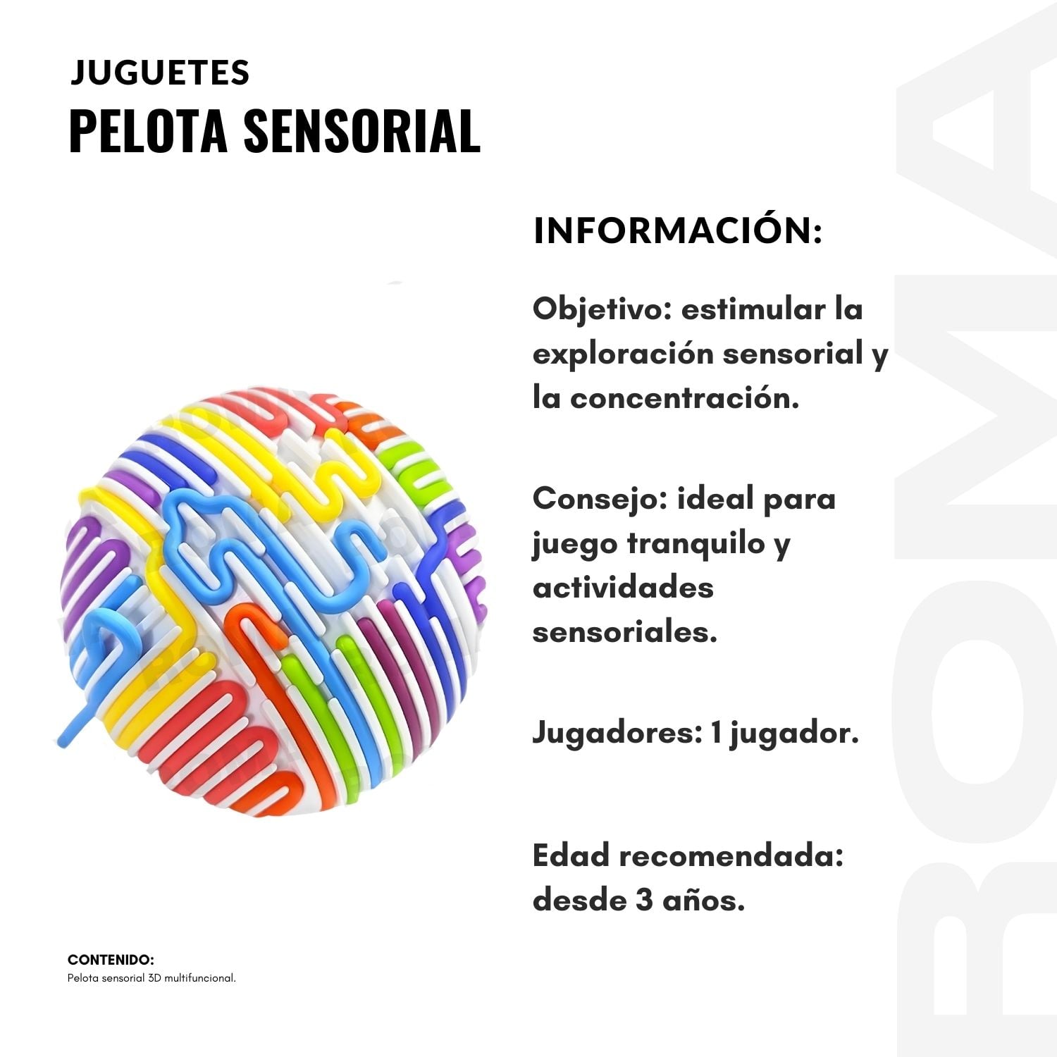 PELOTA SENSORIAL - JUEGO DIDÁCTICO - 2
