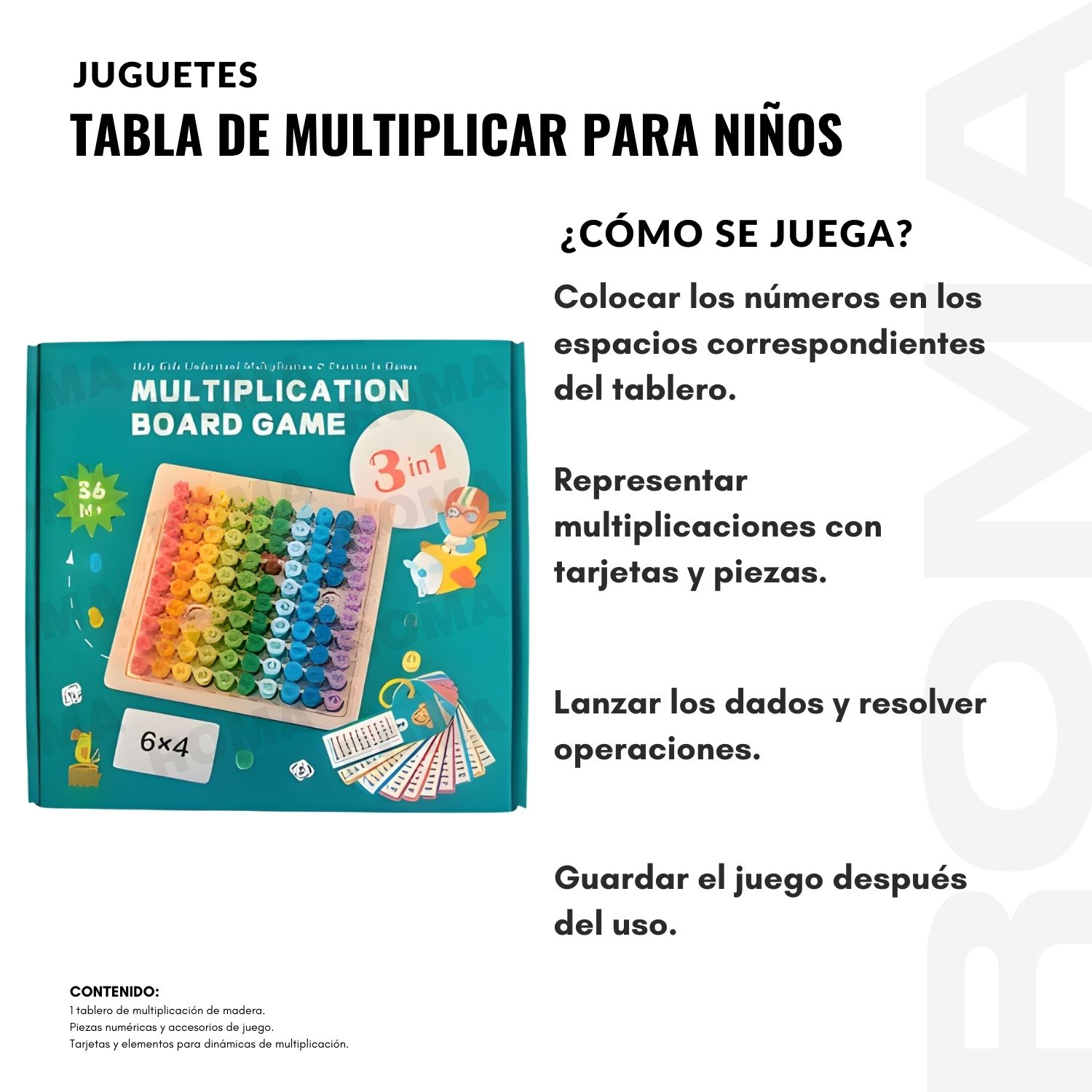 TABLA DE MULTIPLICAR PARA NIÑOS - 3