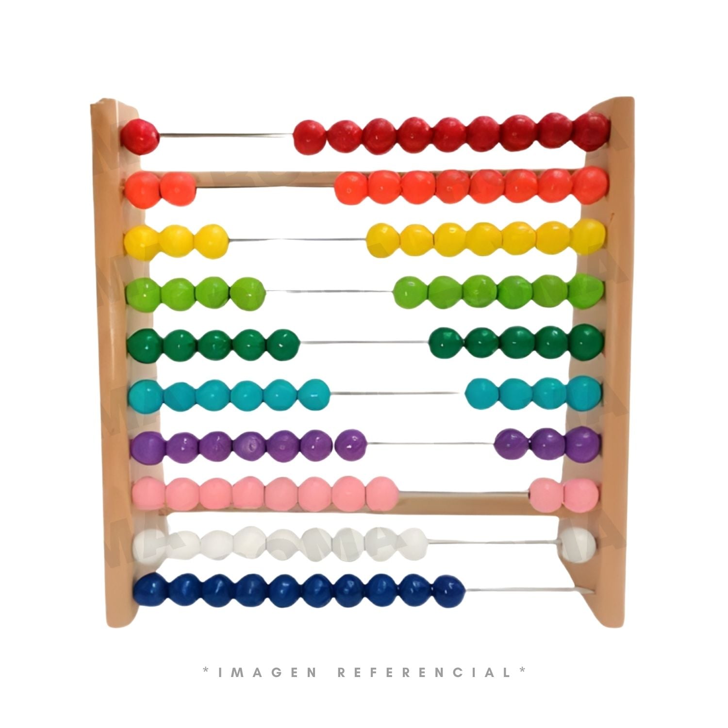 ABACO HORIZONTAL ARCO IRIS - JUEGO DIDÁCTICO - 1