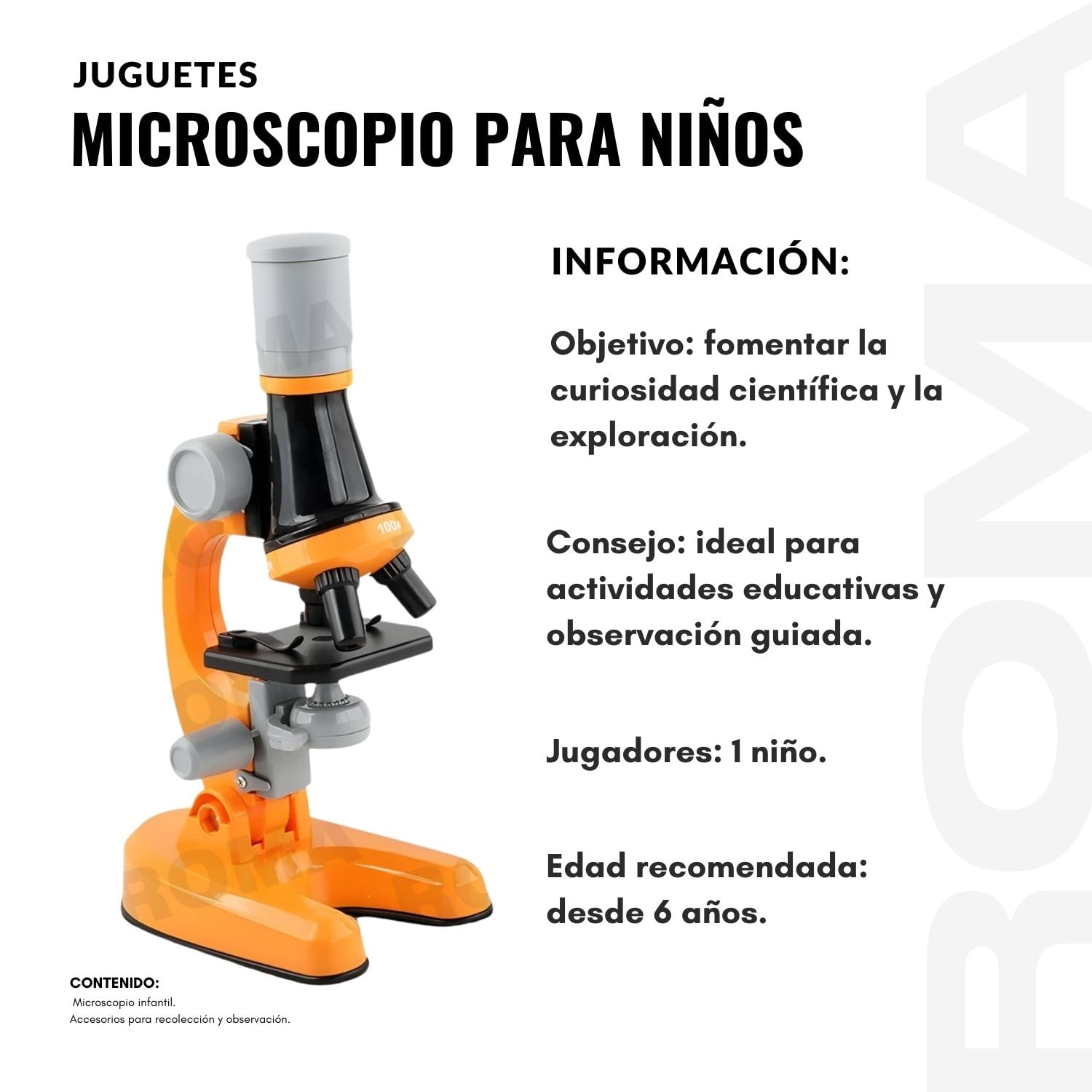 MICROSCOPIO PARA NIÑOS - JUEGO DIDÁCTICO - 2