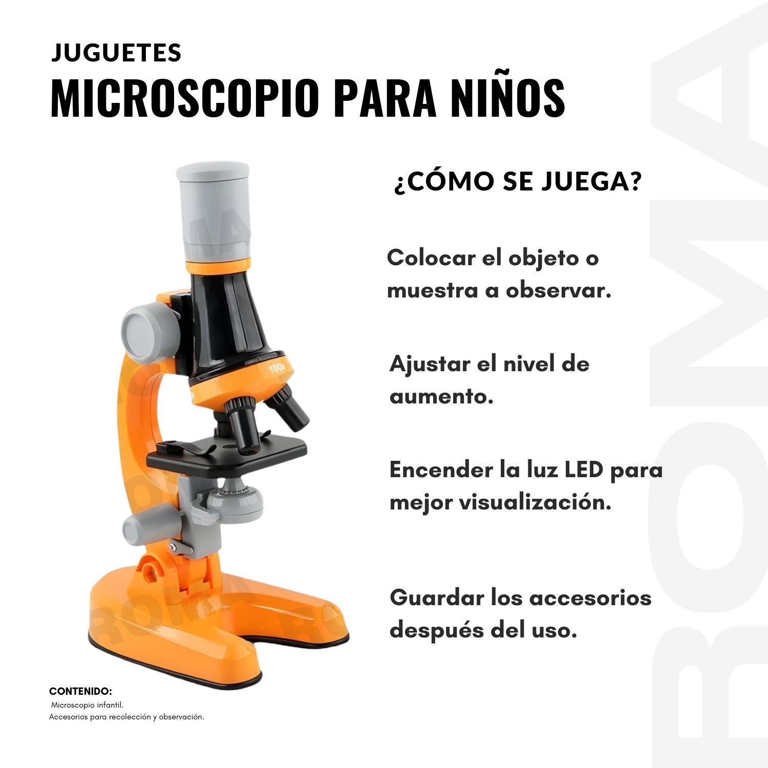 MICROSCOPIO PARA NIÑOS - JUEGO DIDÁCTICO - 3