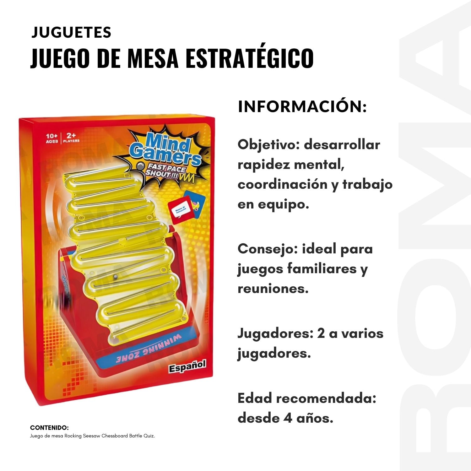 JUEGO DE MESA ESCALERA CON CARTAS - 2