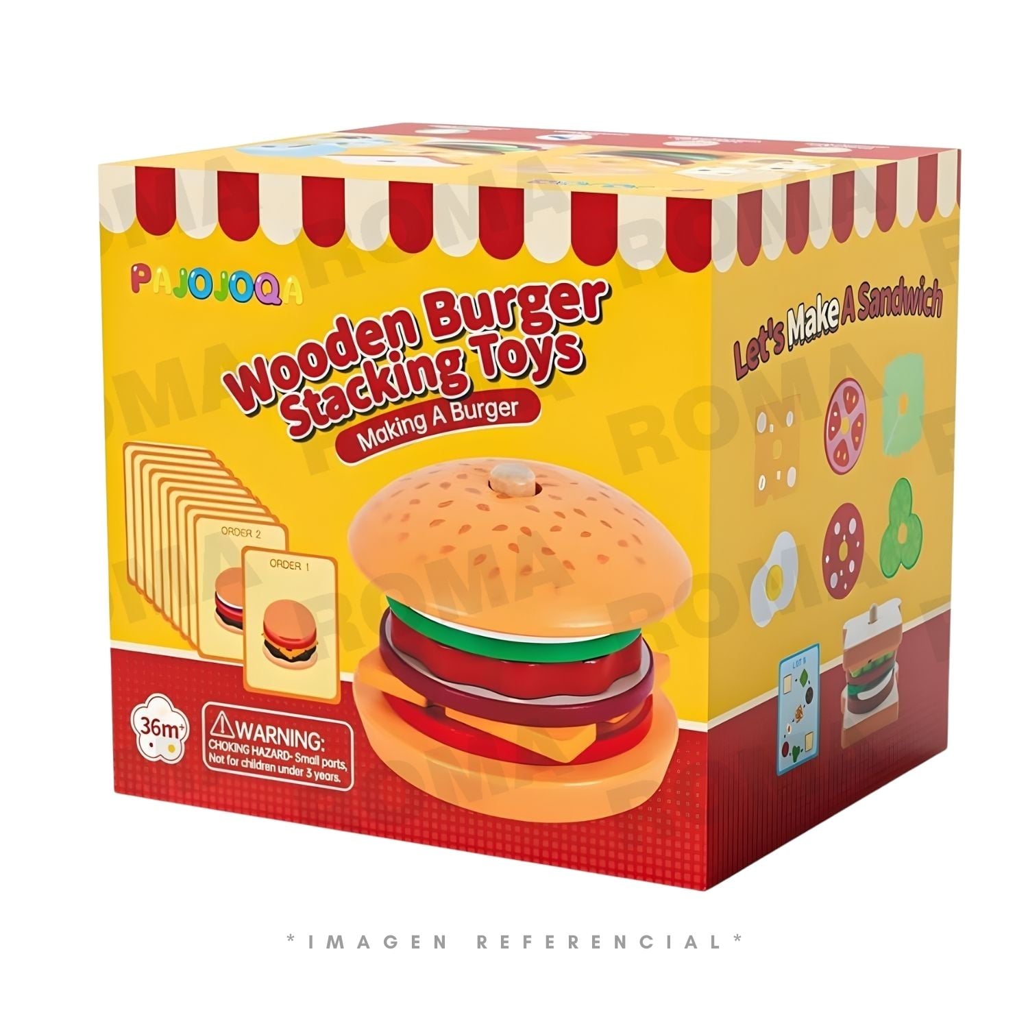 JUGUETE DE HAMBURGUESA Y SANDWICH - 1