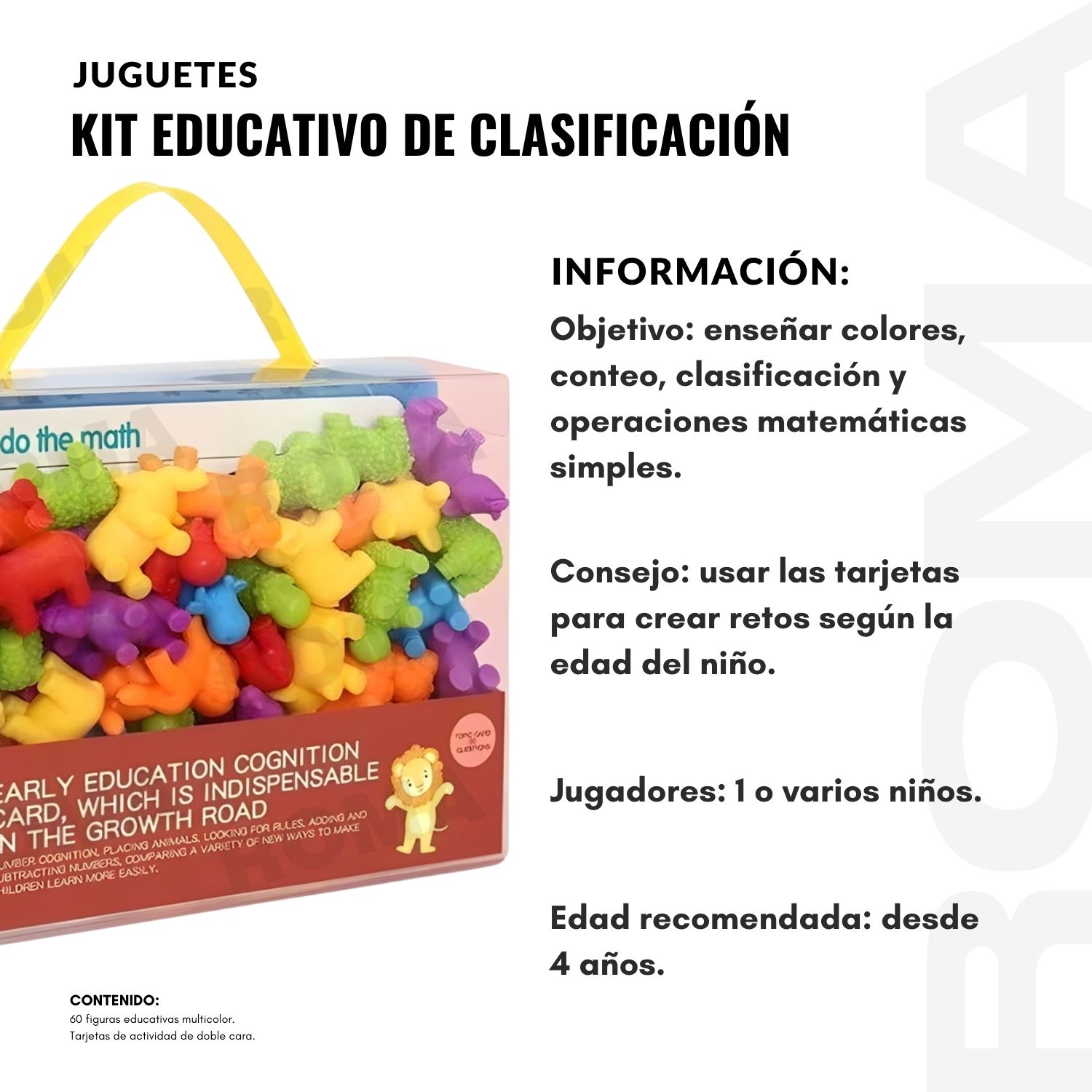 KIT EDUCATIVO DE CLASIFICACIÓN - JUEGO DIDÁCTICO - 2
