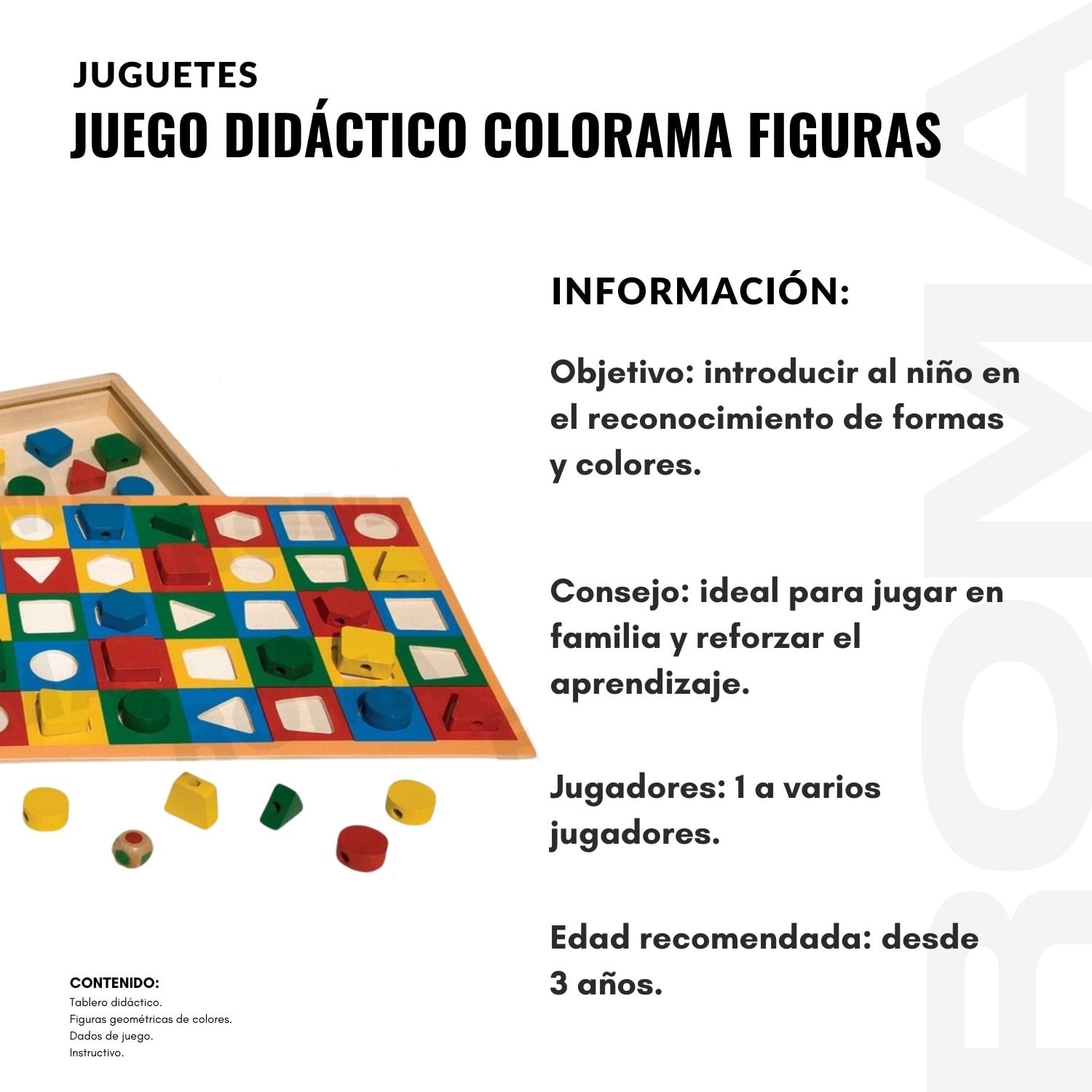 JUEGO DIDÁCTICO COLORAMA FIGURAS GEOMETRICAS - 2