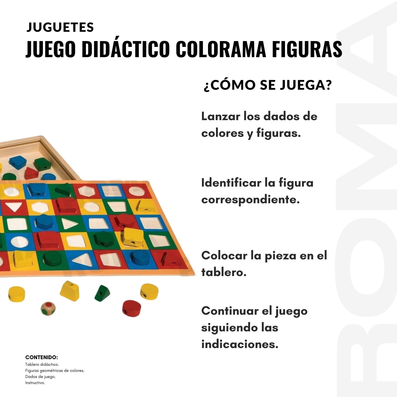 JUEGO DIDÁCTICO COLORAMA FIGURAS GEOMETRICAS - 3