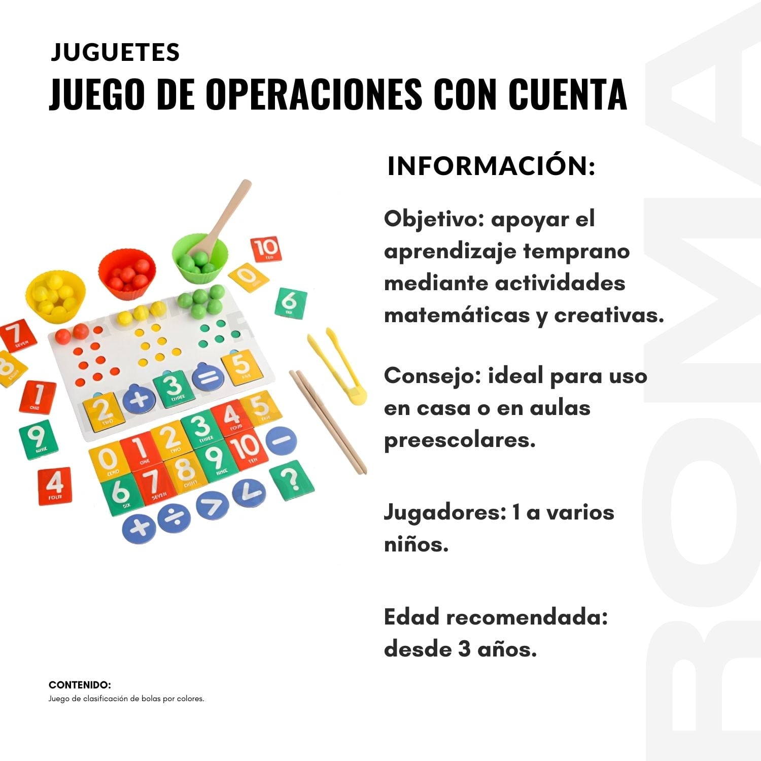 JUEGO DE OPERACIONES CON CUENTA - JUEGO DIDÁCTICO - 2