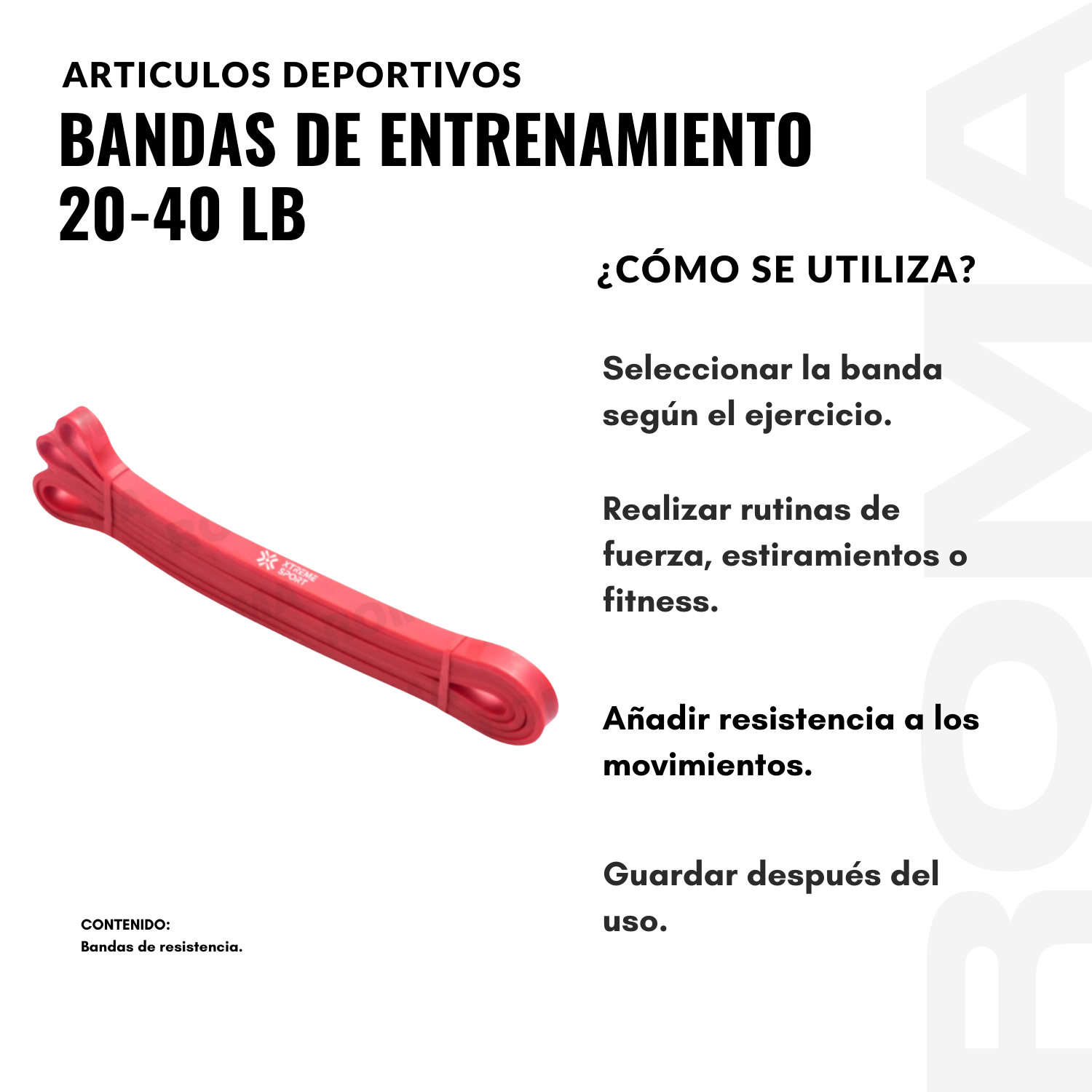 BANDAS DE ENTRENAMIENTO 20-40 LIBRAS - 3