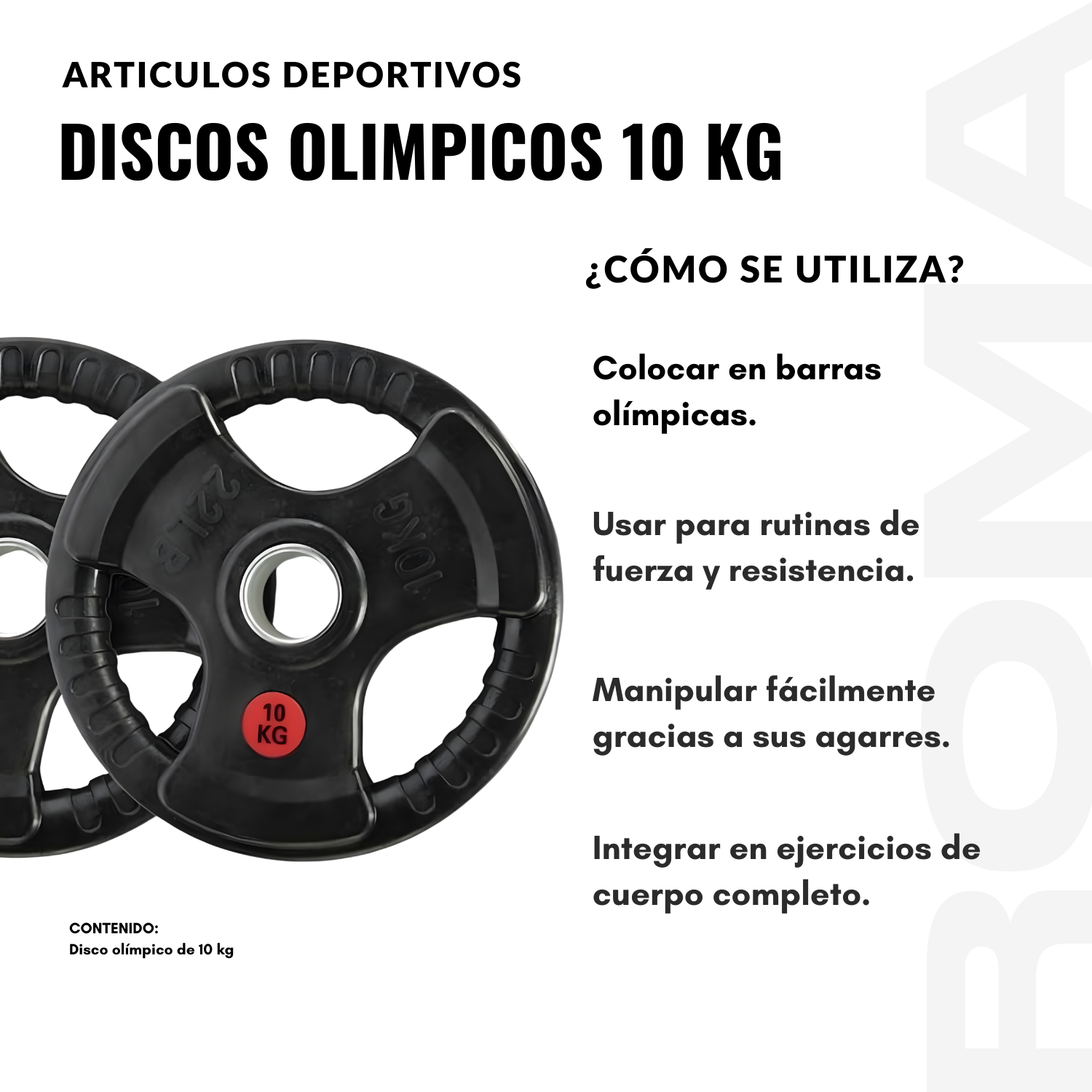 DISCO OLIMPICO 10 KG - 3