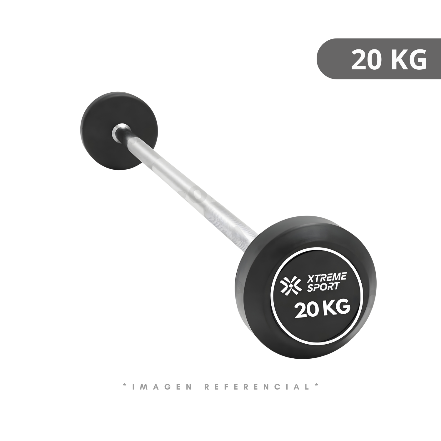 BARRA RECTA CON PESO FIJO DE 20 KG - 1