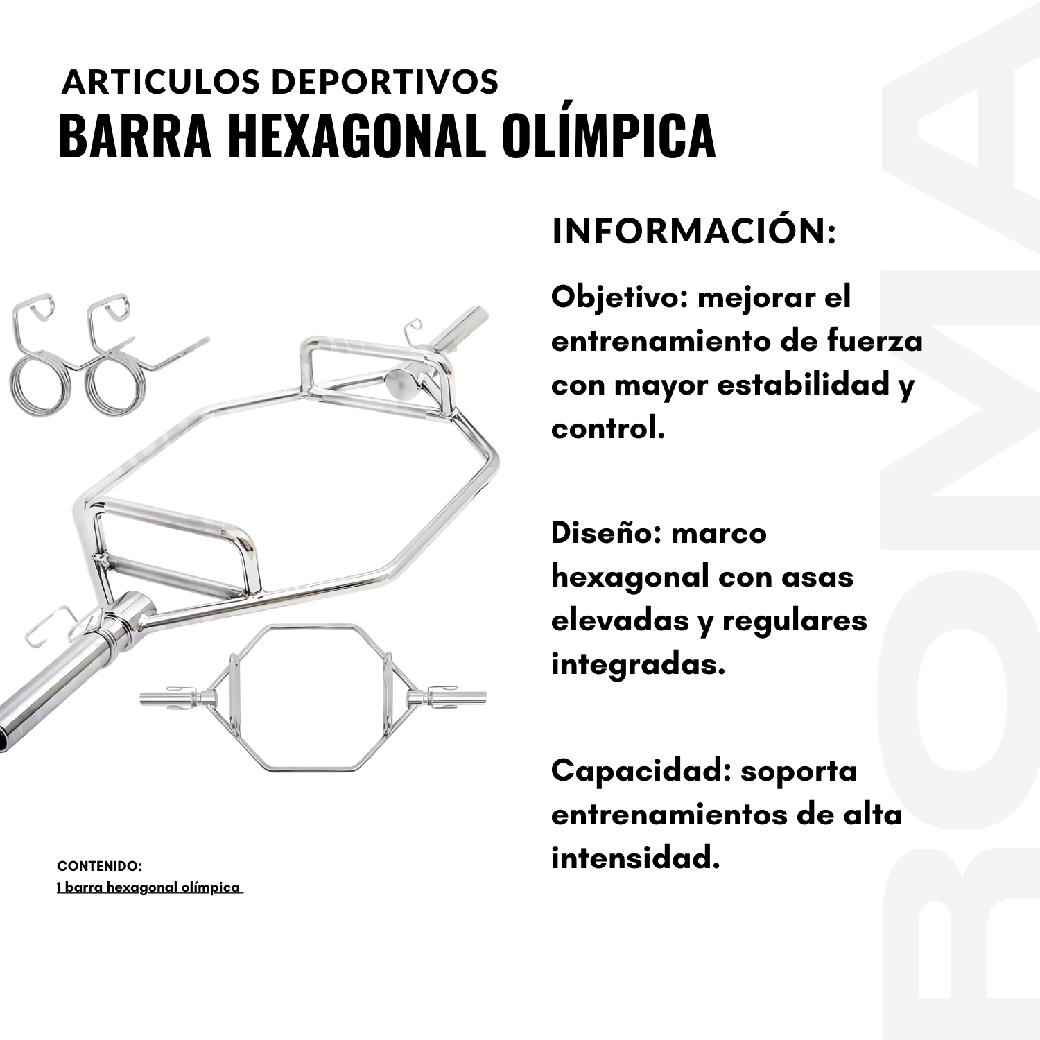 BARRA HEXAGONAL OLIMPICA - 2