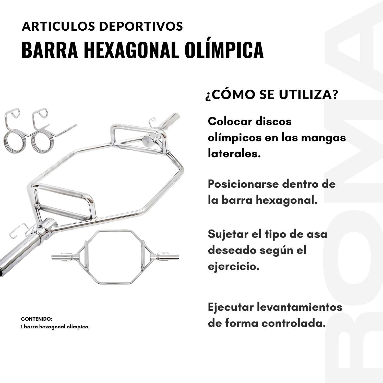 BARRA HEXAGONAL OLIMPICA - 3