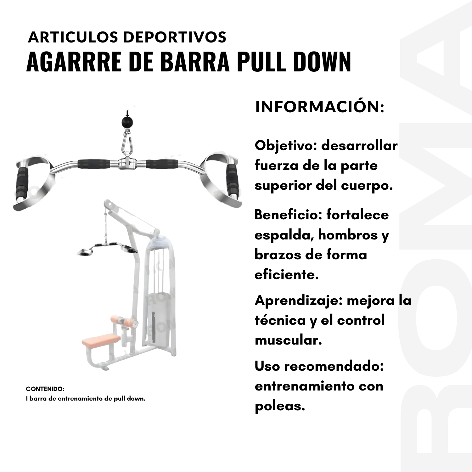 AGARRE DE BARRA PULL DOWN - 2