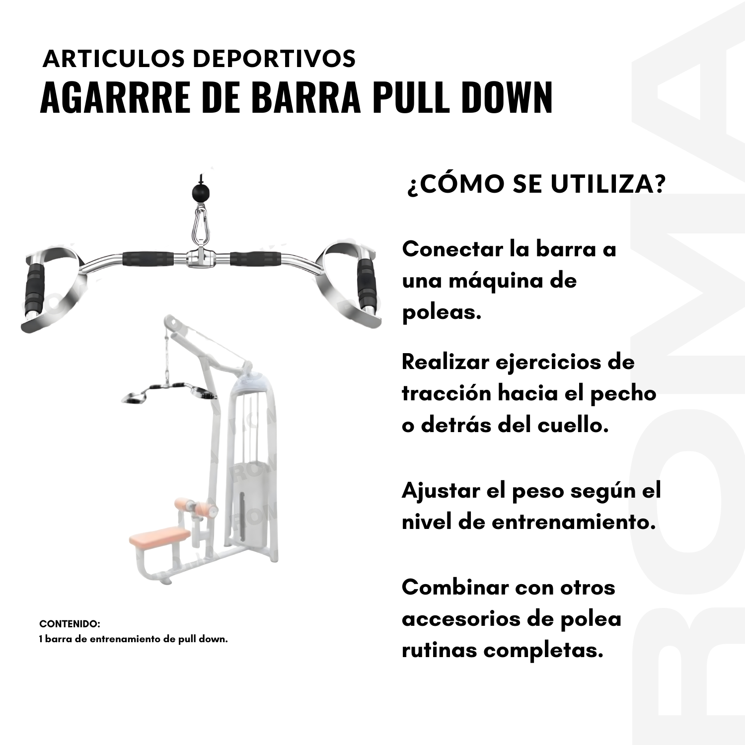AGARRE DE BARRA PULL DOWN - 3