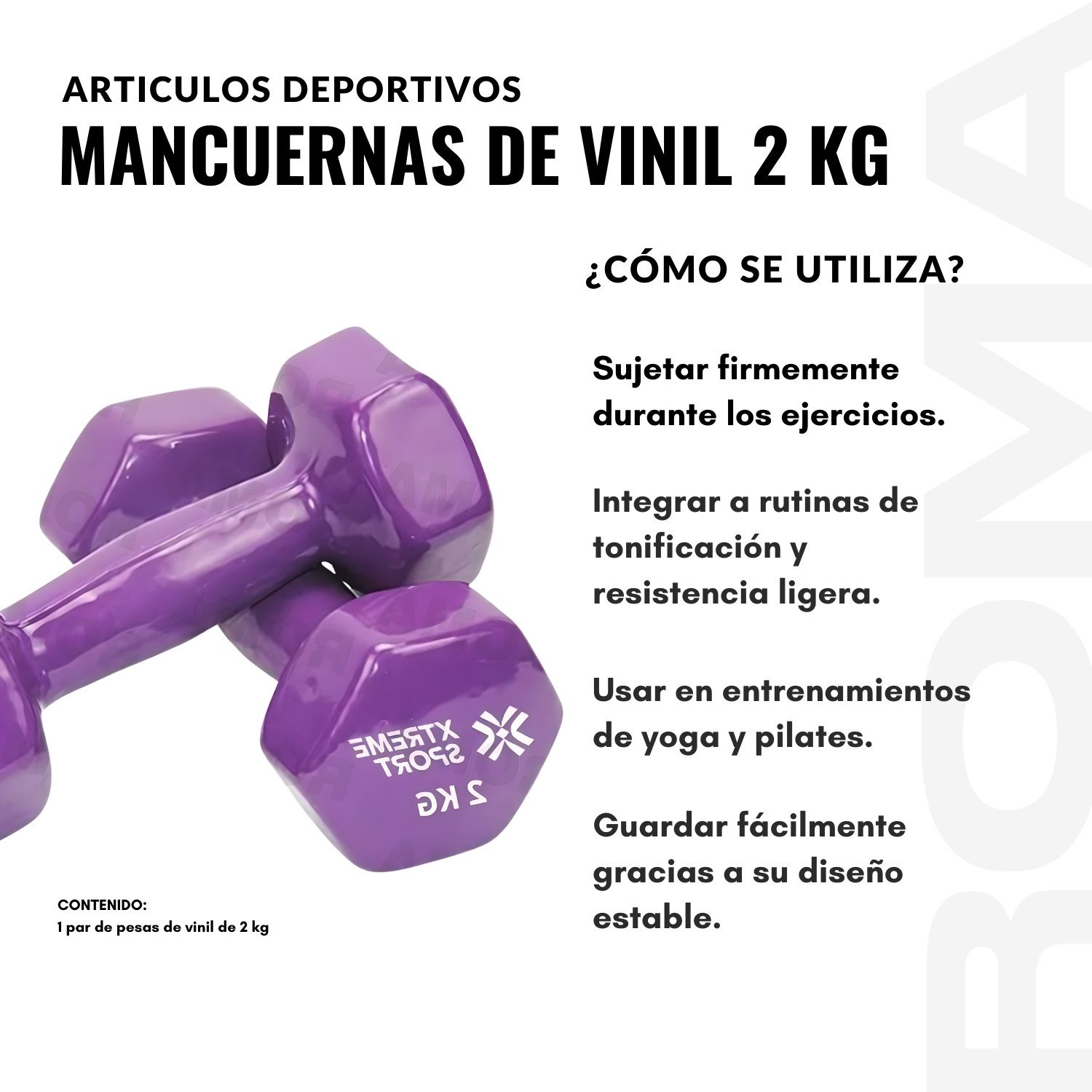 MANCUERNAS DE VINIL 2 KG - 3