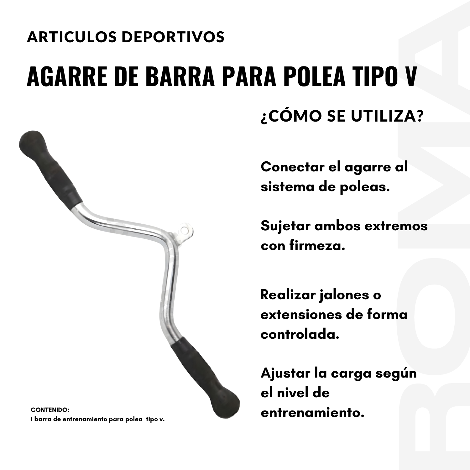 AGARRE DE BARRA PARA POLEA TIPO V - 3