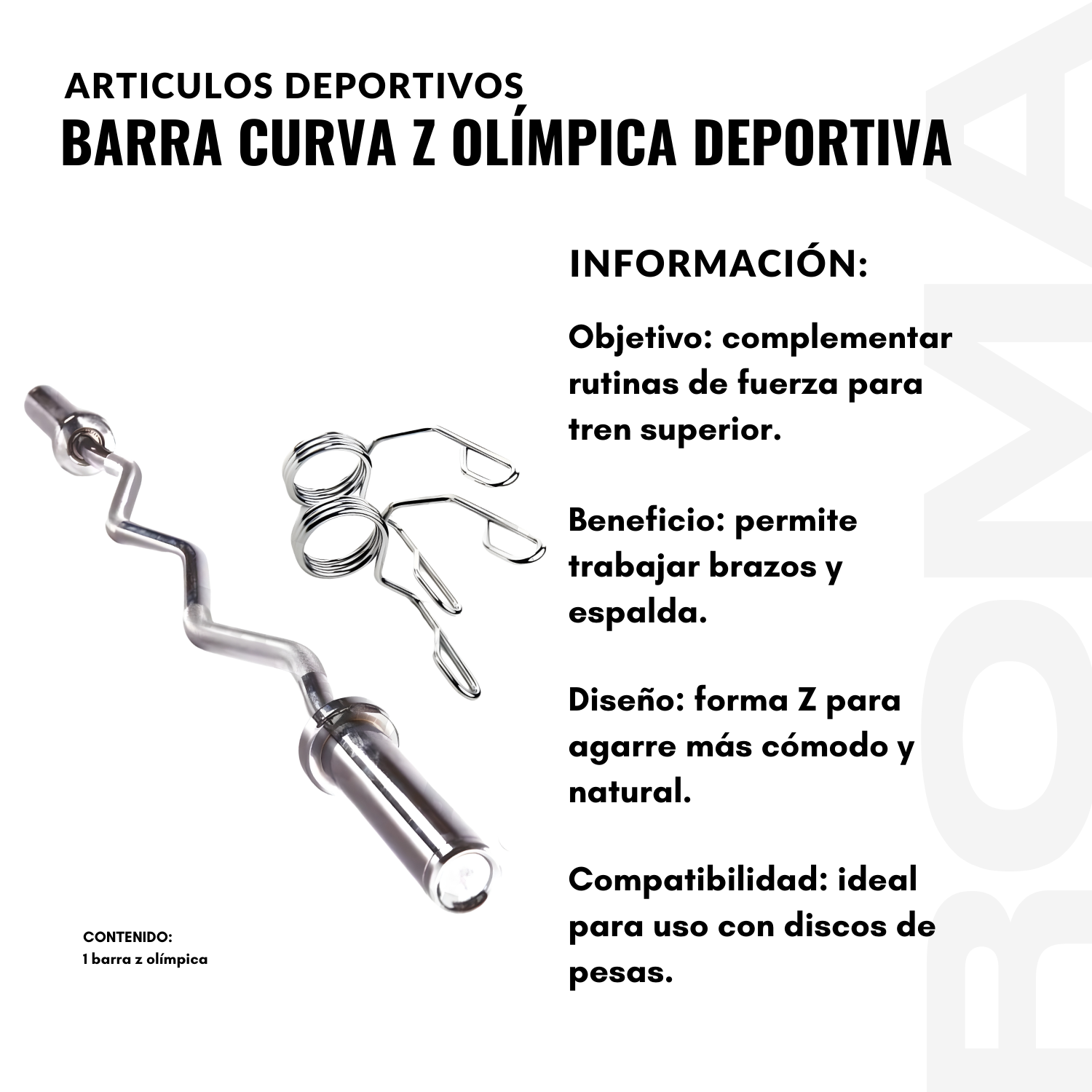 BARRA CURVA Z OLÍMPICA DEPORTIVA - 2