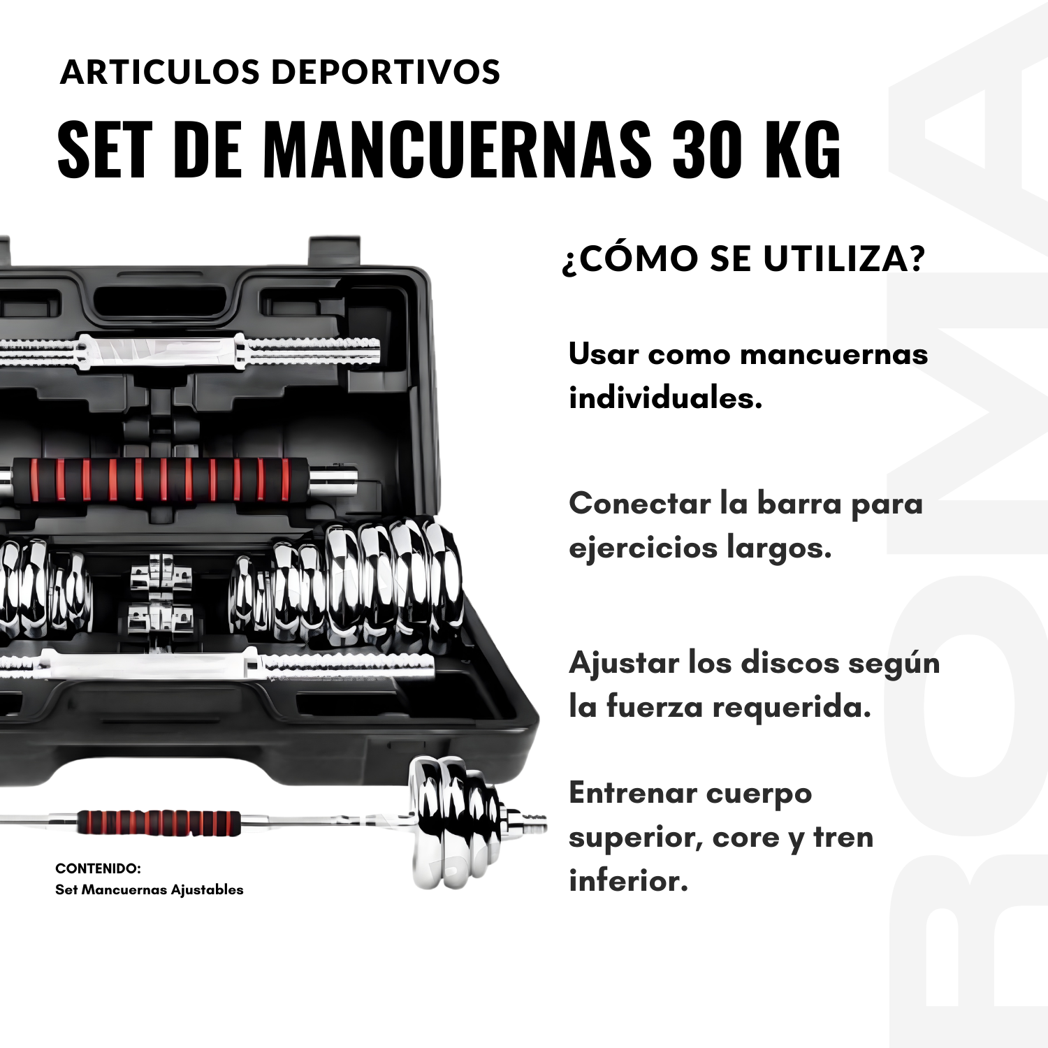 SET DE MANCUERNAS 30 KG - 3