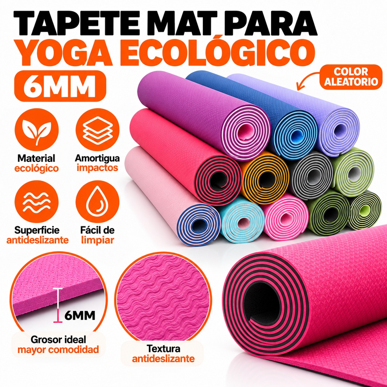TAPETE MAT PARA YOGA ECOLÓGICO - 2