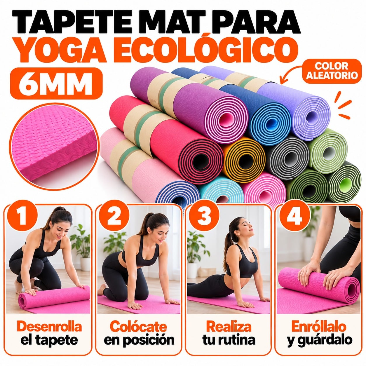 TAPETE MAT PARA YOGA ECOLÓGICO - 3