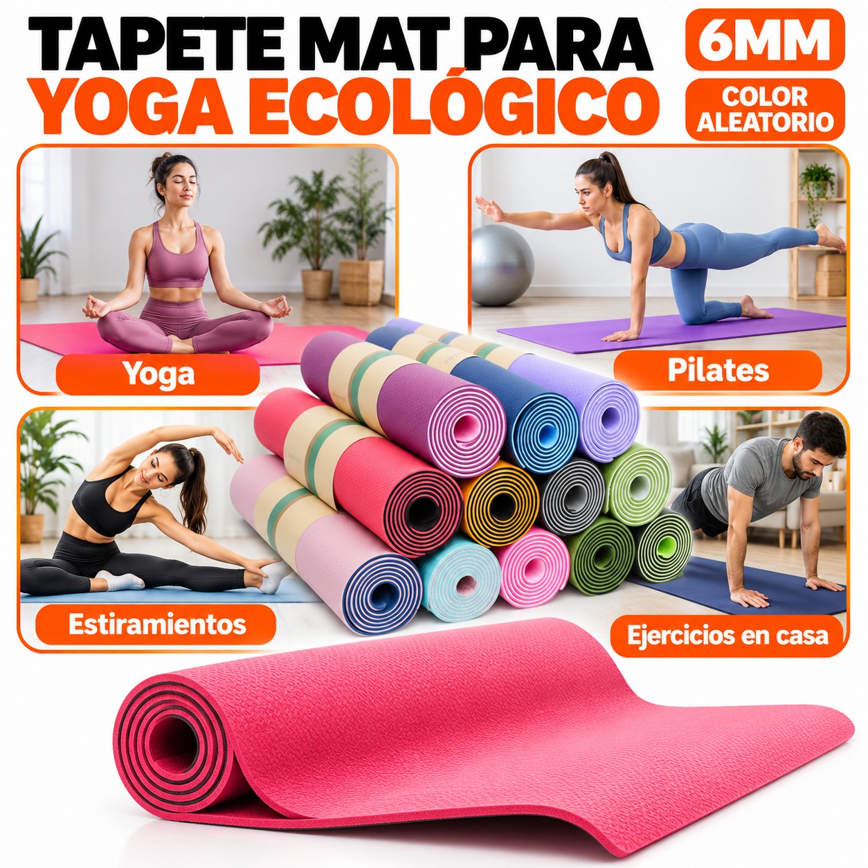 TAPETE MAT PARA YOGA ECOLÓGICO - 4