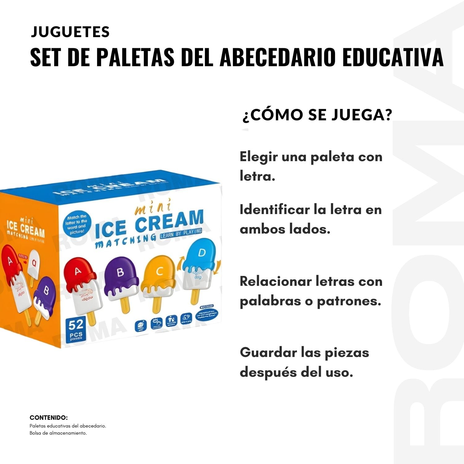 SET DE PALETAS ENCAJABLES - ABECEDARIO - 3