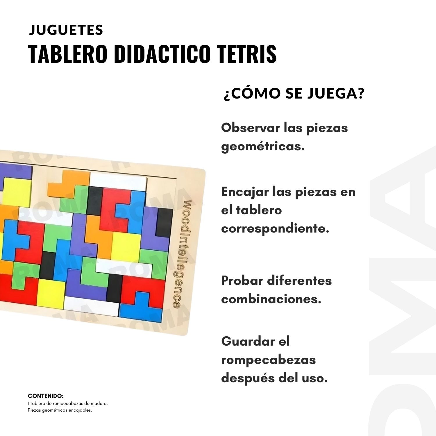 TABLERO DIDACTICO TETRIS - JUEGO DIDÁCTICO - 3
