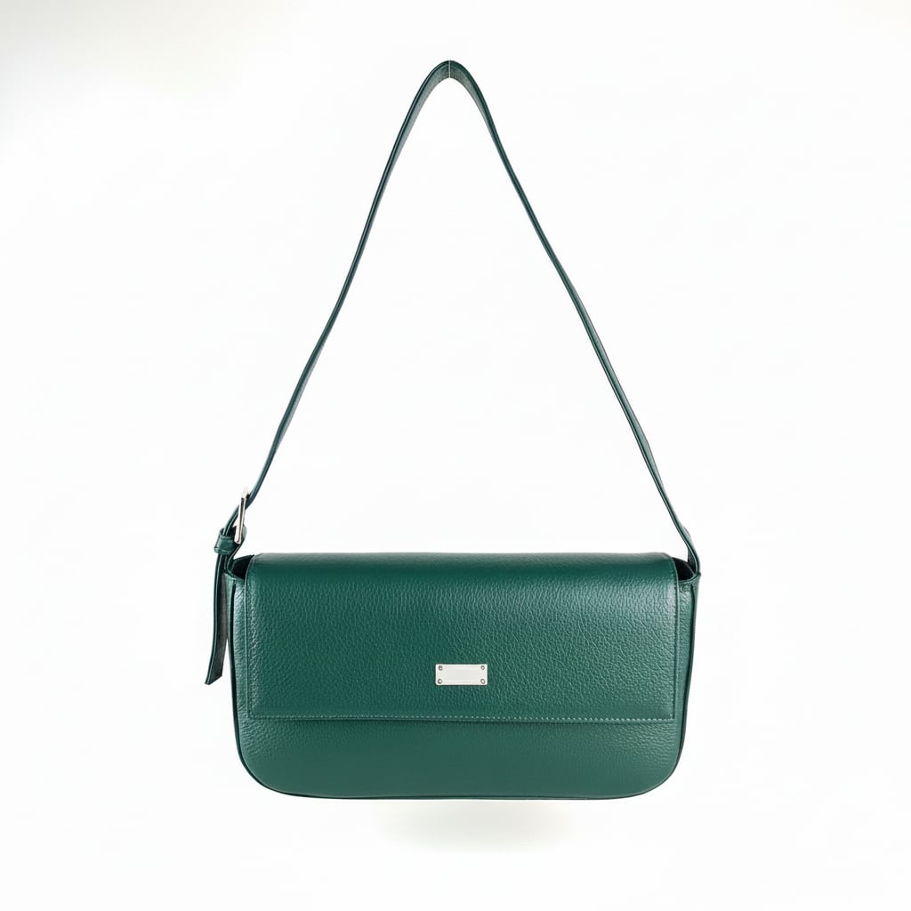CARTERA DE CUERO TIPO BAGUETTE Sarai Echaíz - 1