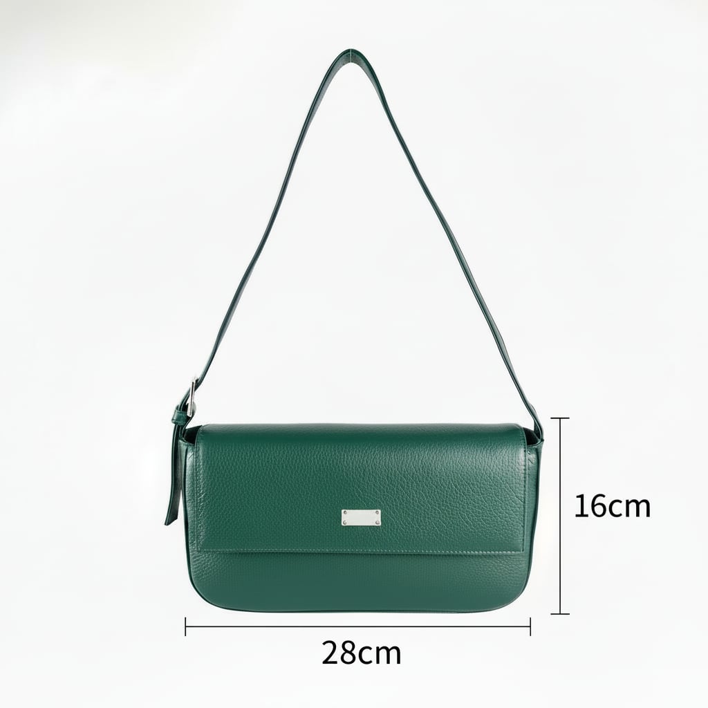 CARTERA DE CUERO TIPO BAGUETTE Sarai Echaíz - 3