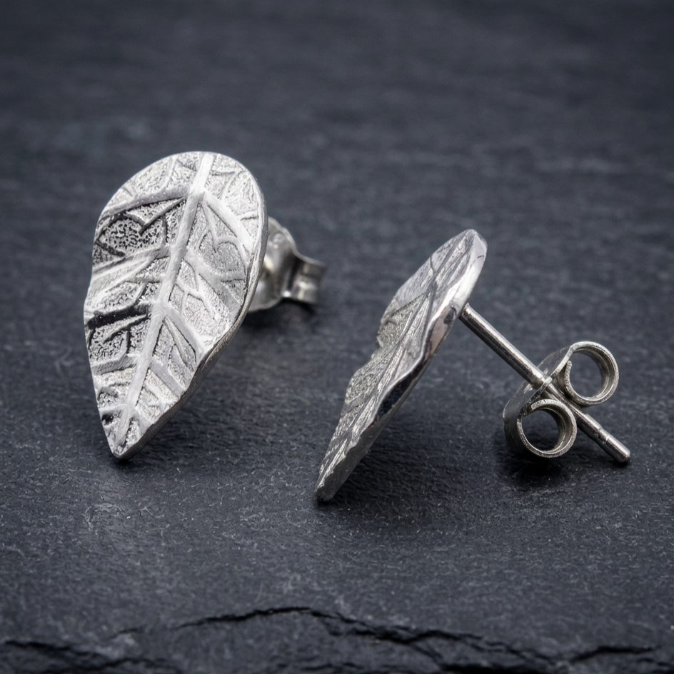ARETE DE PLATA HOJA MEDIANA CON DISEÑO - 2