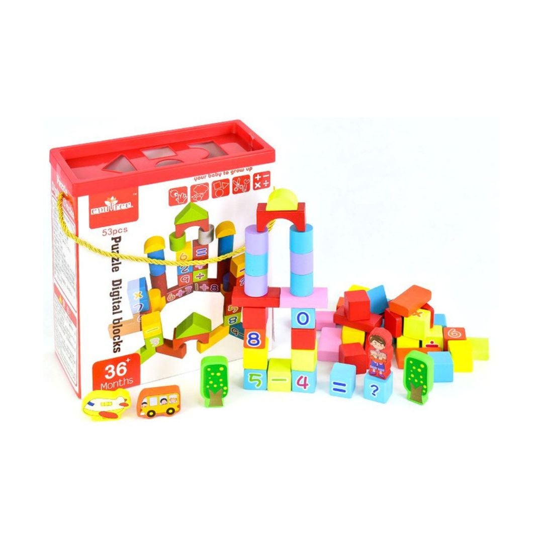 BLOQUES DE CONSTRUCCIÓN DIGITALES PUZZLE PARA NIÑOS 53PCS - 2