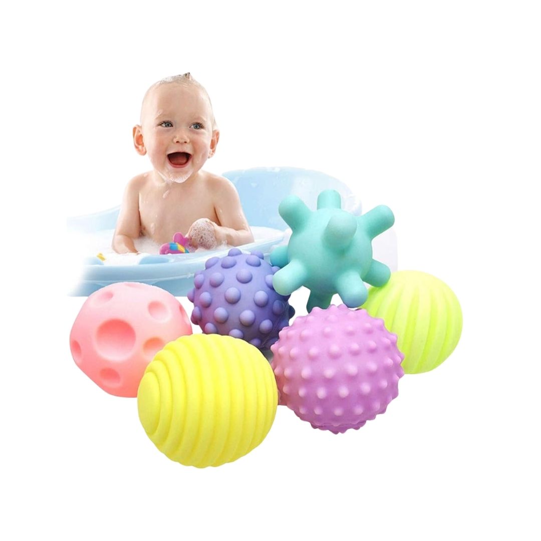 SET DE PELOTAS SENSORIALES COLORES PASTEL PARA BEBÉ X6 - 1