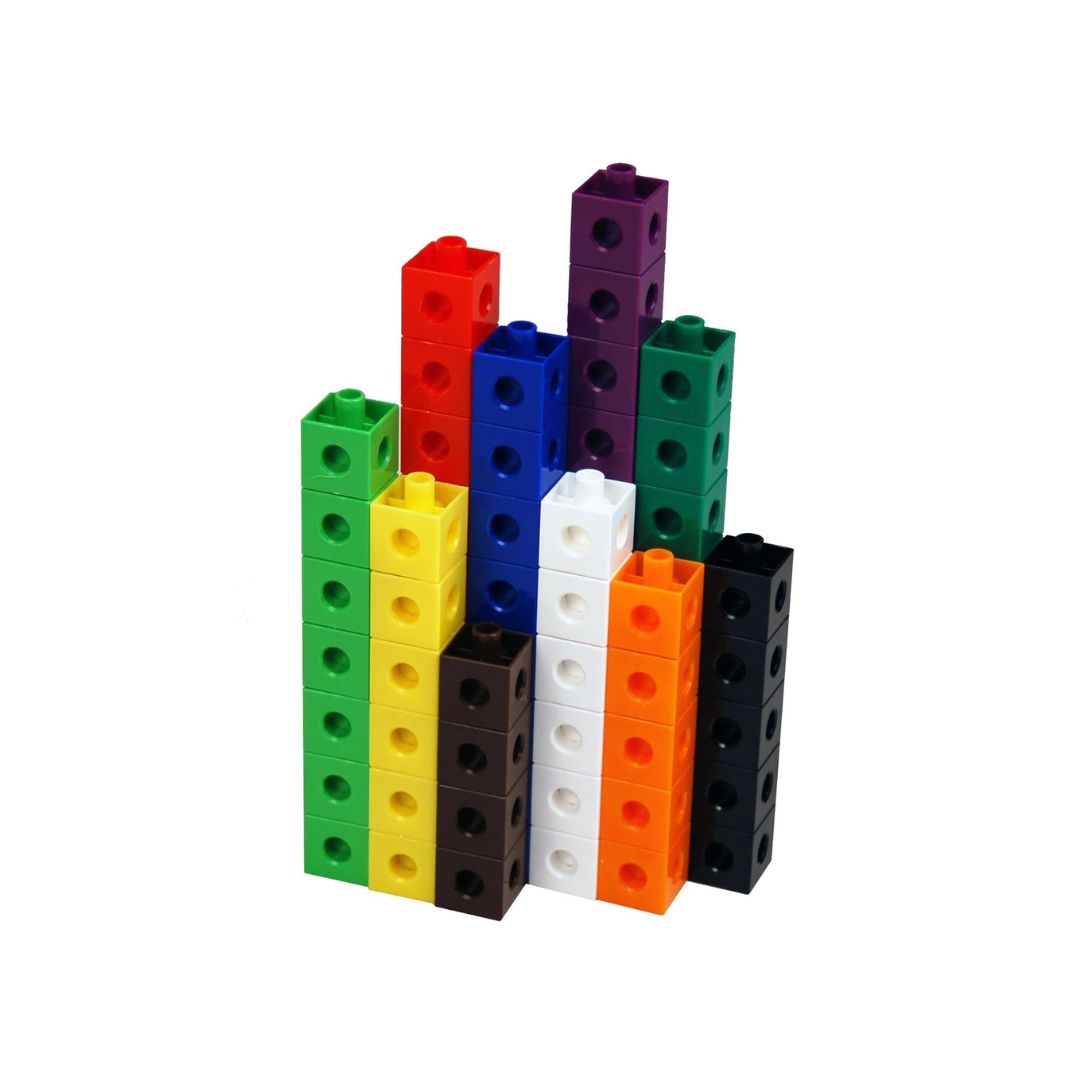 SET DIDÁCTICO DE POLICUBOS COLORIDOS 118PZS EN TAPER - 3