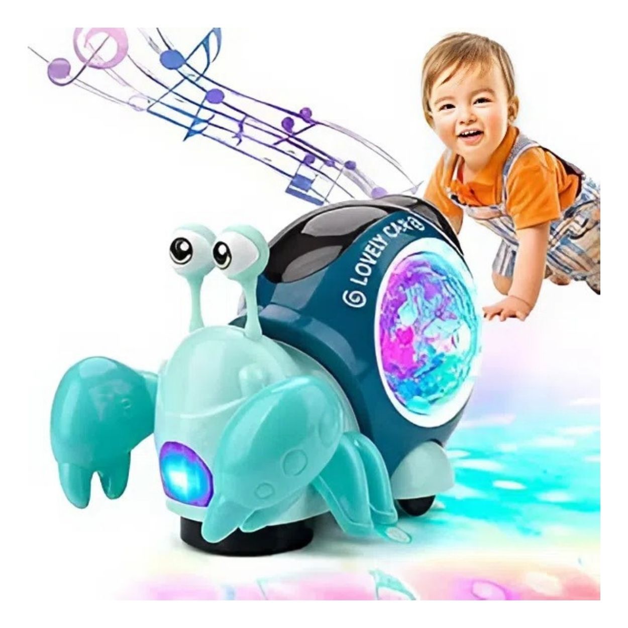 PACK CANGREJO INTERACTIVO MUSICAL Y OVNI SENSORIAL MONTESSORI - 5