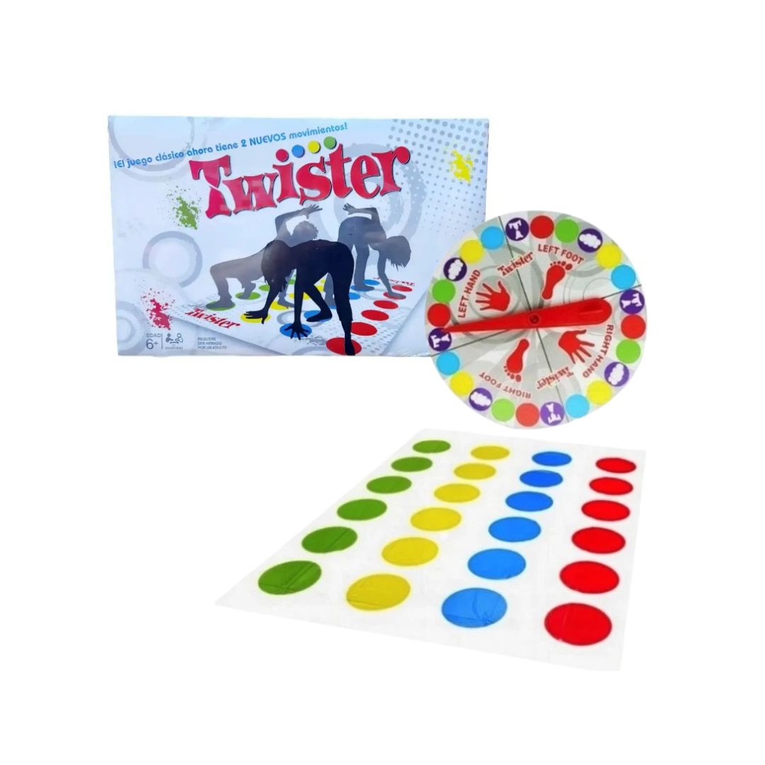 JUEGO DE MESA TWISTER DESAFÍO TOTAL TAPETE DE DESTREZA 160X110CM - 3