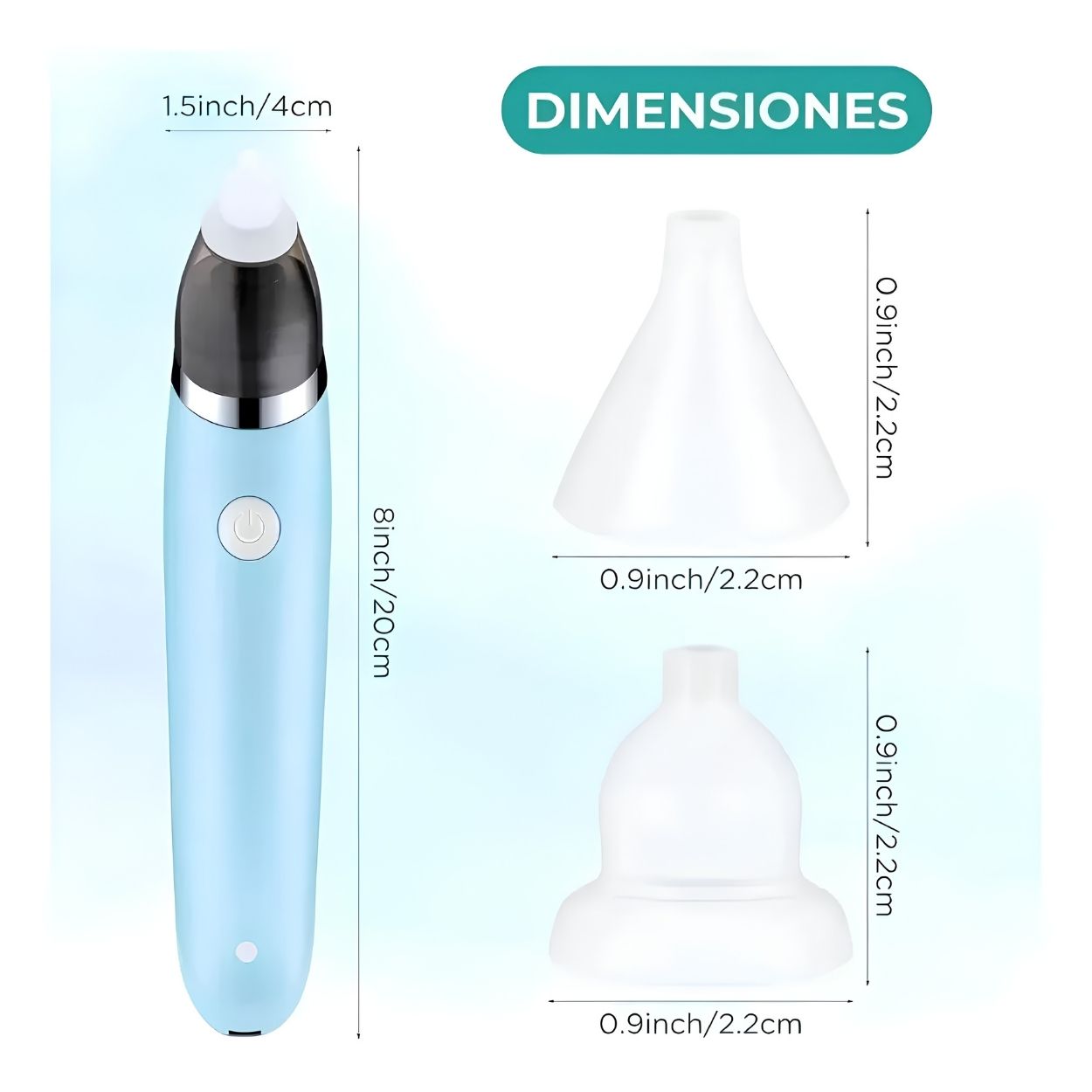 ASPIRADOR NASAL ELÉCTRICO USB PARA BEBÉ NIÑA - 6