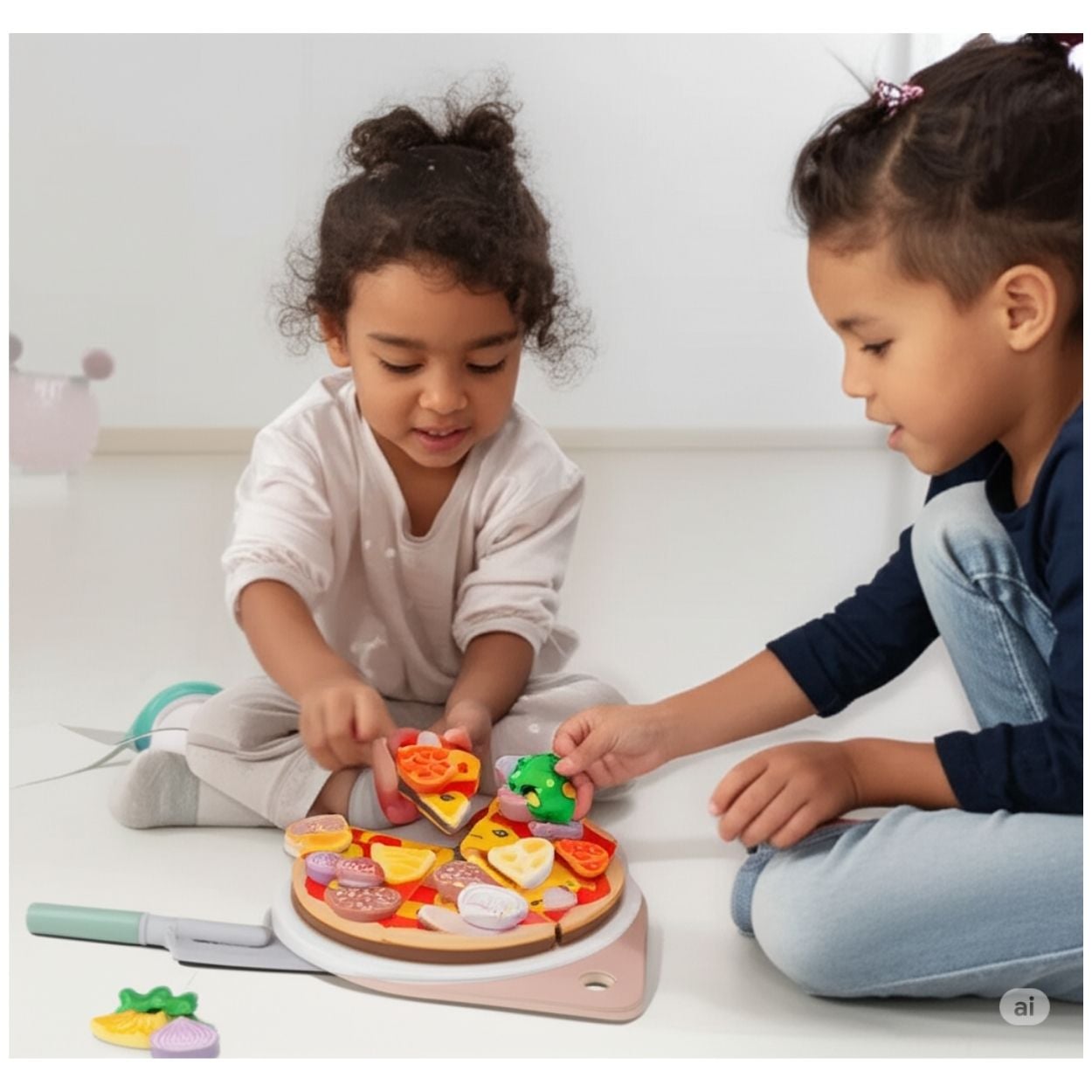 Juego Infantil Pizza Mágica Educativa - Rompecabezas de Madera - 2